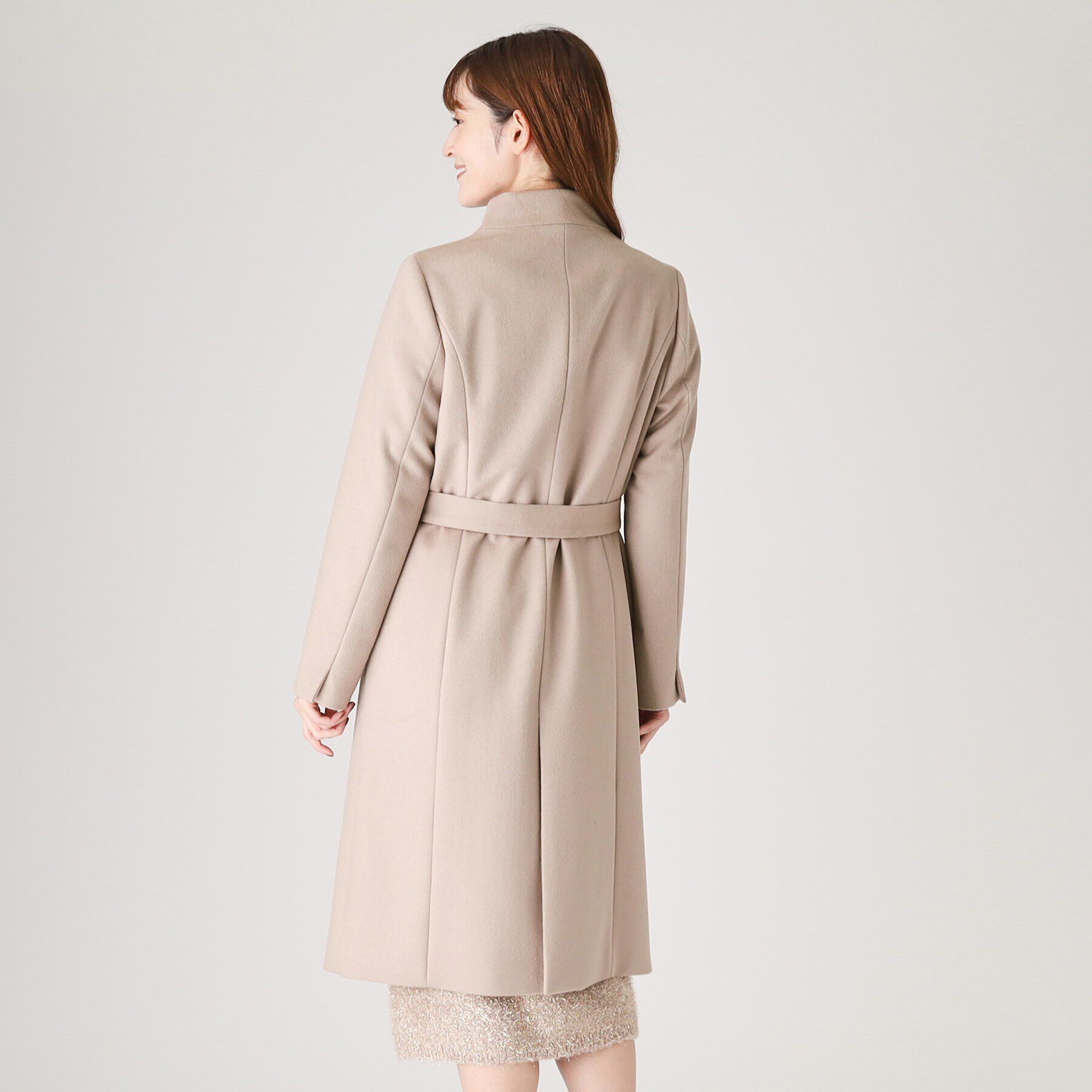 COUP DE CHANCE「【カシミヤ混／日本製】Iラインスタンドウィングカラーコート」|その他|