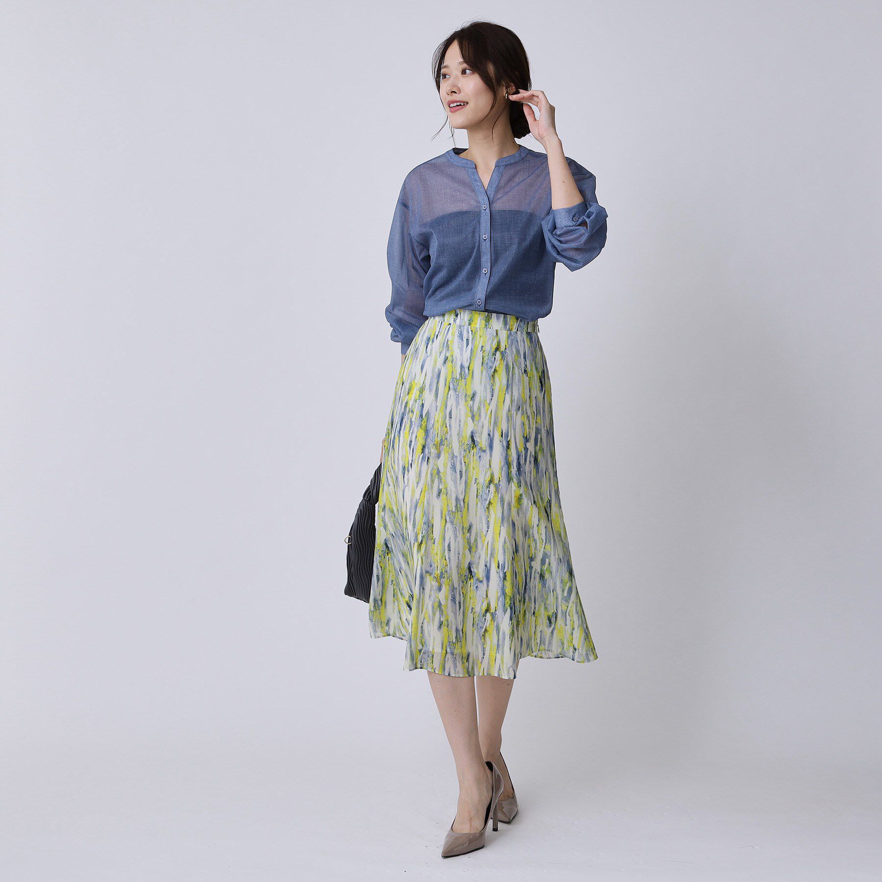 COUP DE CHANCE「【手洗い可／日本製】プリント柄スカート」|スカート|