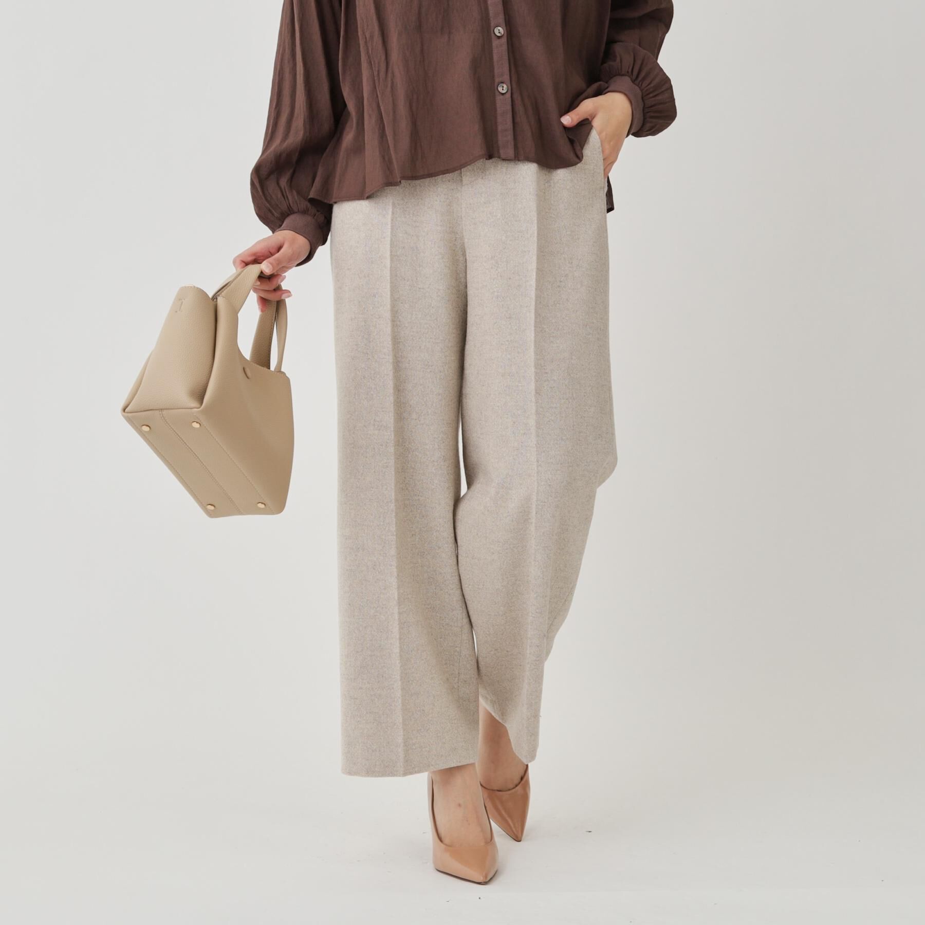 COUP DE CHANCE「【日本製】ラメ入りツイードパンツ」|その他|