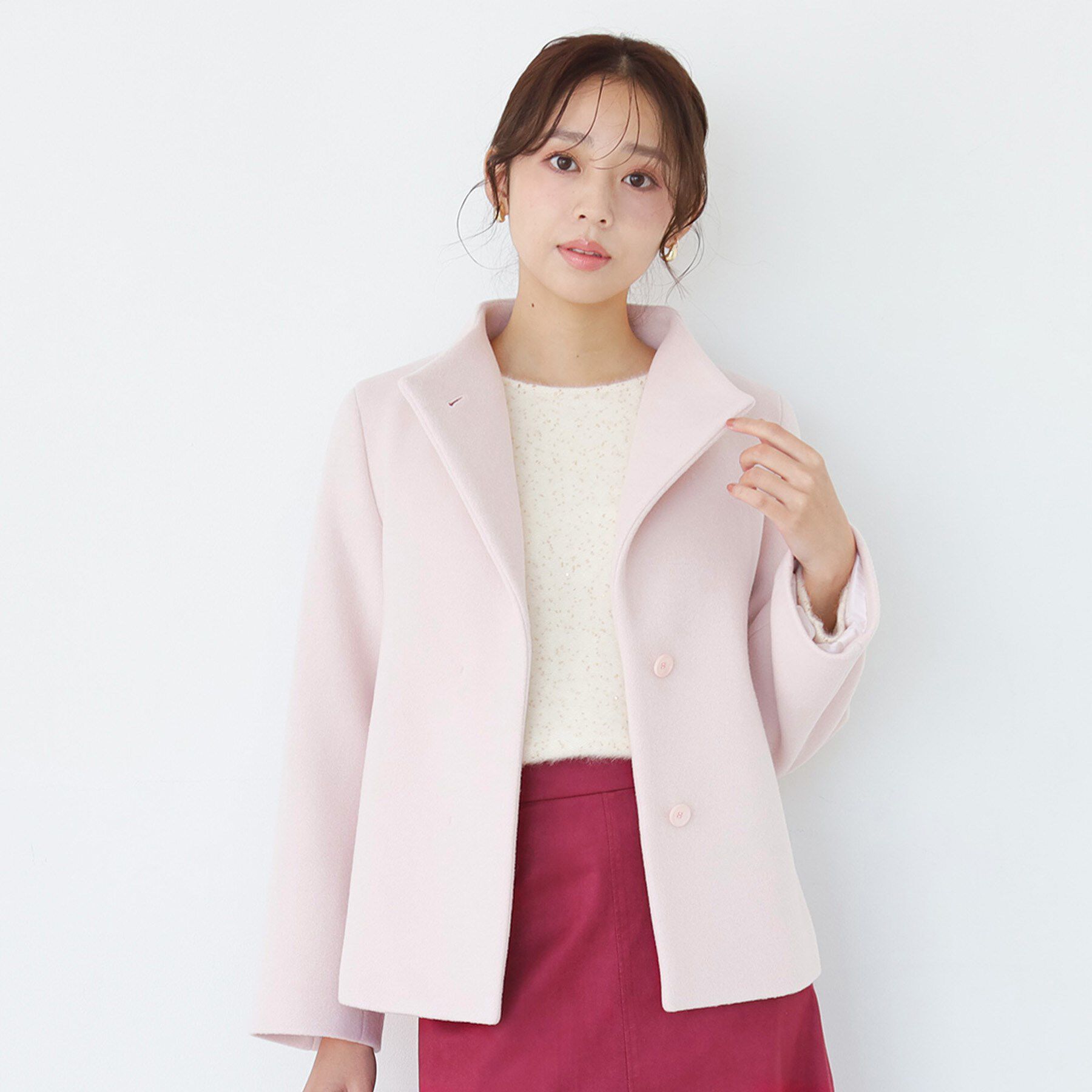 COUP DE CHANCE「【日本製】スタンドカラーのショート丈コート」|その他|