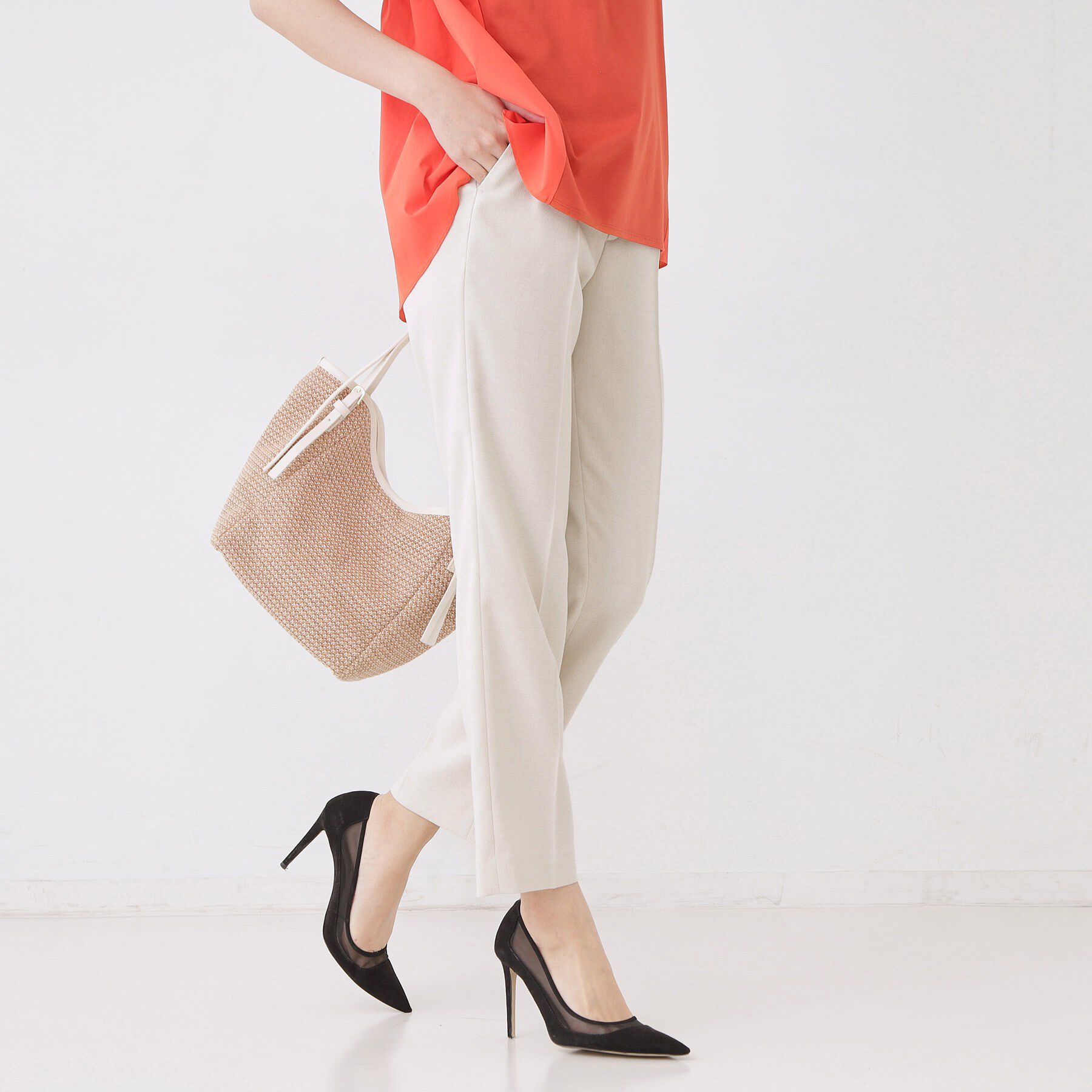 COUP DE CHANCE「【手洗い可／日本製／セットアップ可】リネンライクテーパードパンツ」|その他|