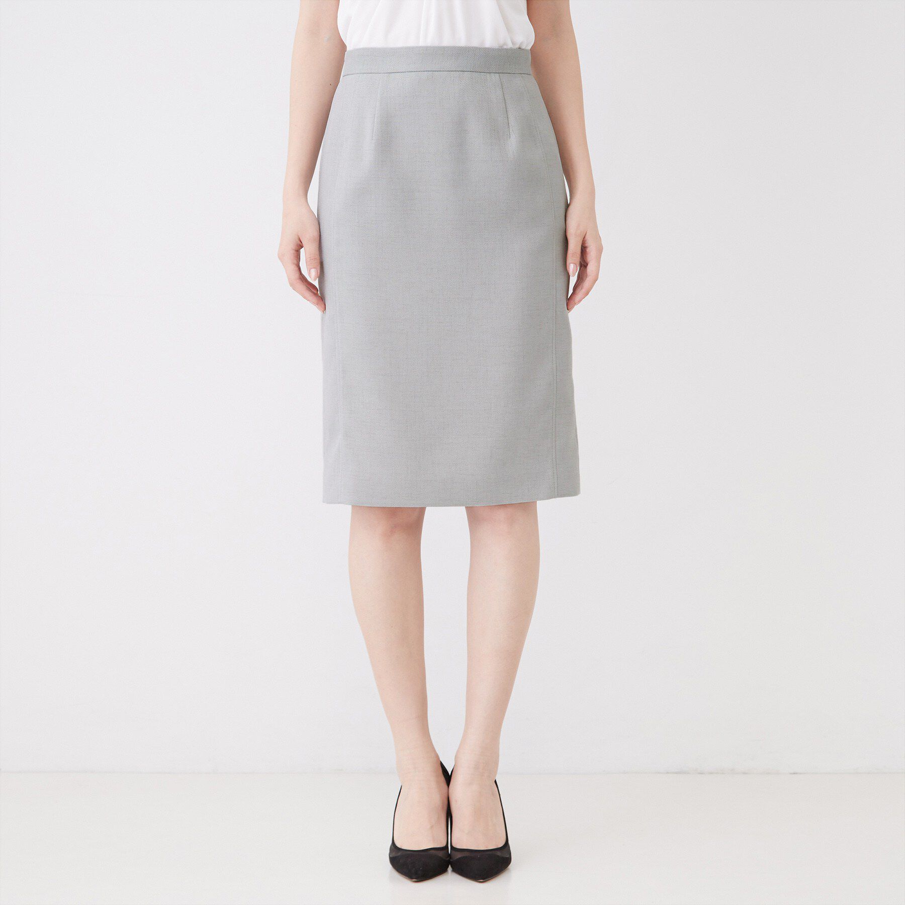 COUP DE CHANCE「【手洗い可／日本製／セットアップ可】リネンライク タイトスカート」|スカート|