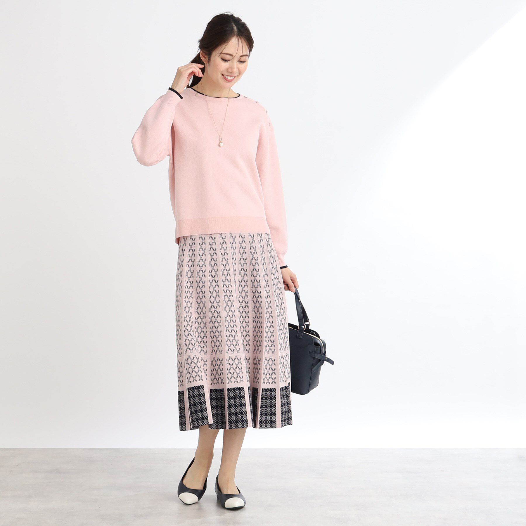 Reflect「【WEB限定カラーあり／ウエスト紐調節／セットアップ可】ジャカードスカート」|スカート|