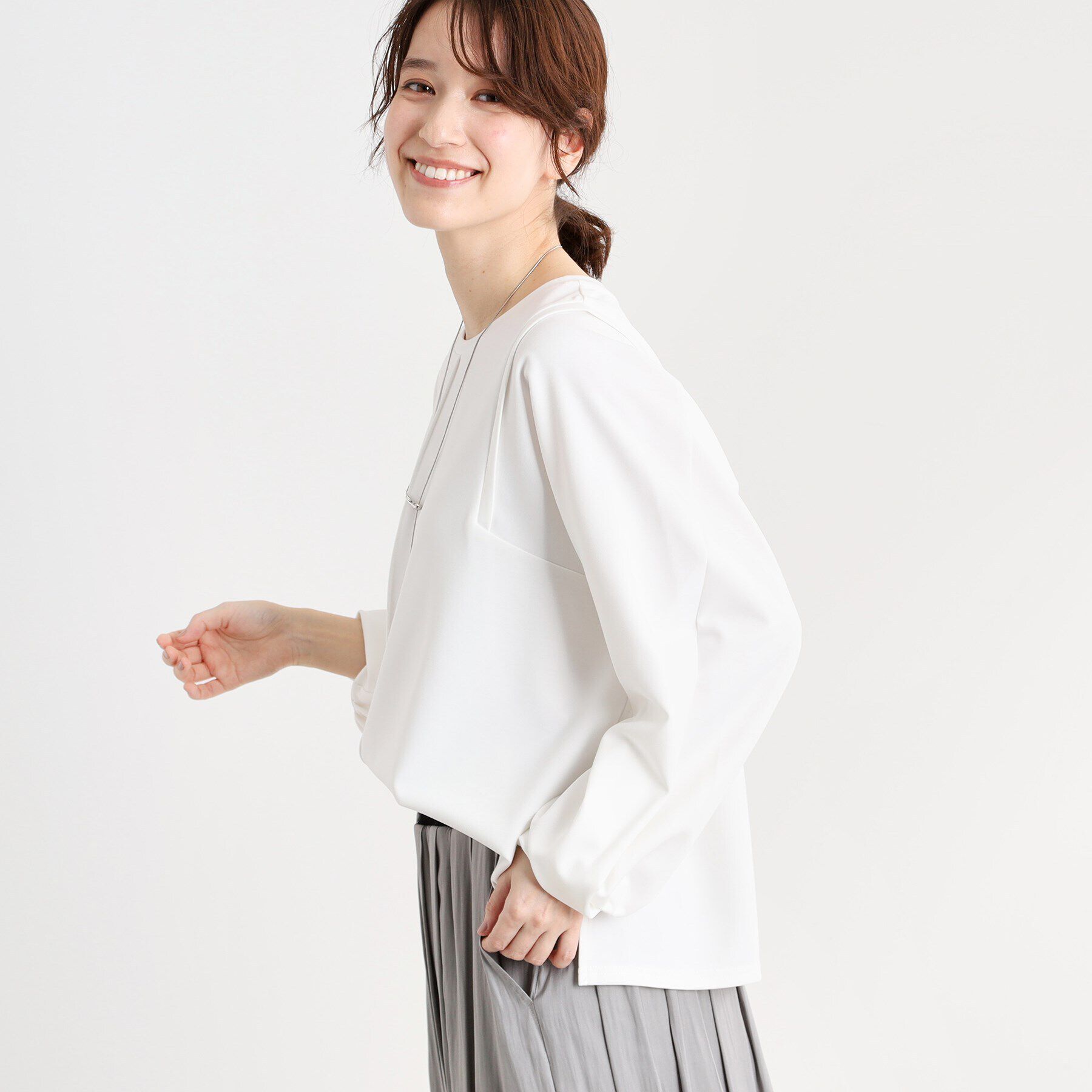 Reflect「【E‐QUALITY／洗える】ジャージプルオーバー」|Tシャツ・カットソー|