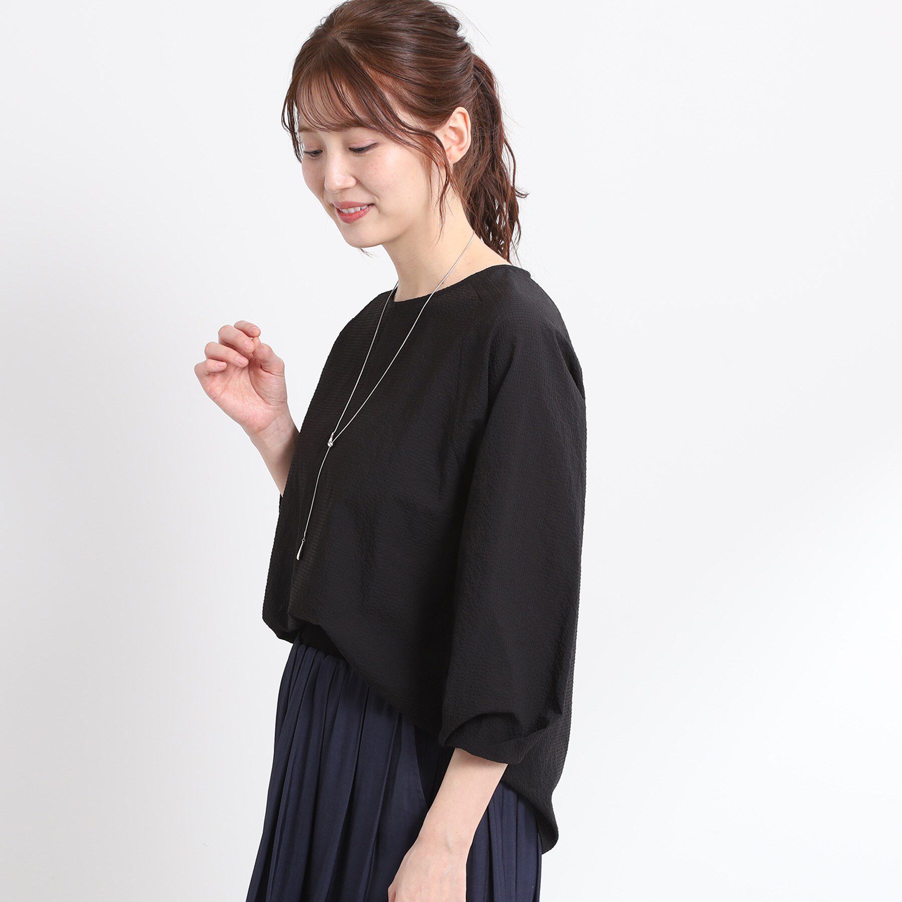 Reflect「【夏SALE／E‐QUALITY／手洗い可】デザインスリーブブラウス」|シャツ・ブラウス|