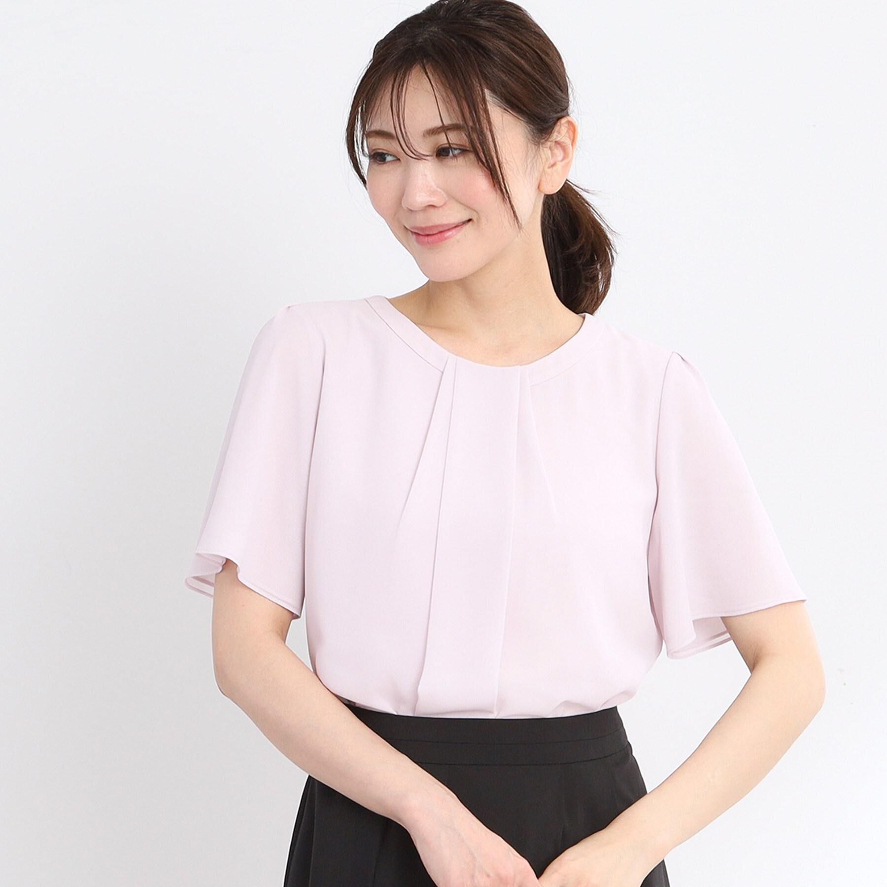 Reflect「【UVカット／接触冷感／マシンウォッシュ可能】タックデザインブラウス」|シャツ・ブラウス|