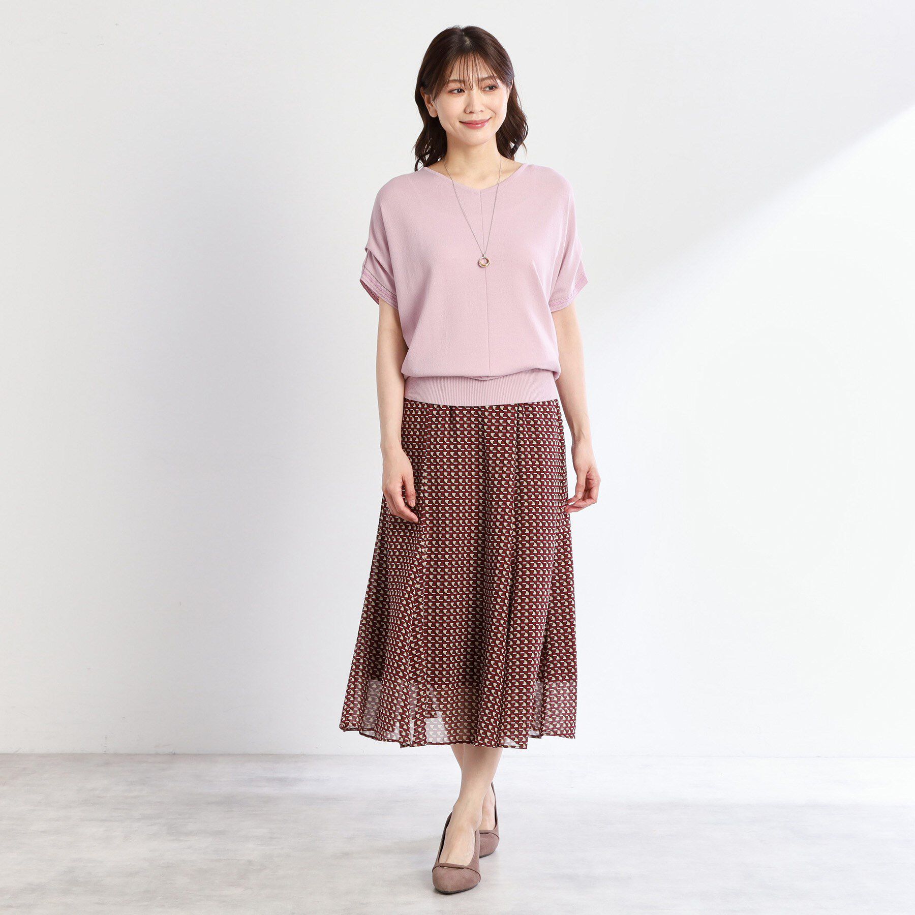 Reflect「【選べる7色◎／手洗い可／二の腕カバー】半袖ニット」|ニット・セーター|