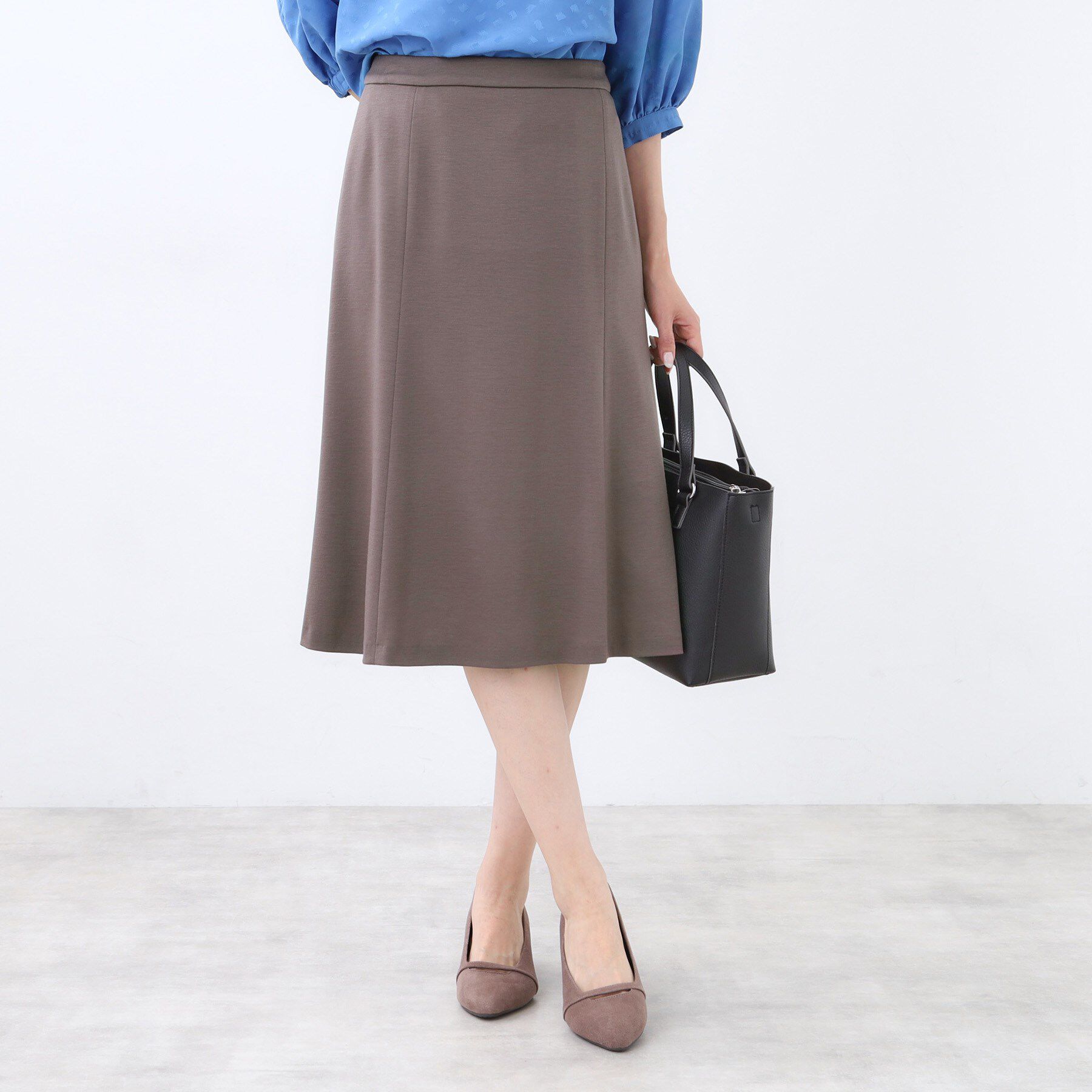 Reflect「【匠シリーズ／すっきり細見え／セットアップ可】ソフトフレアスカート」|スカート|