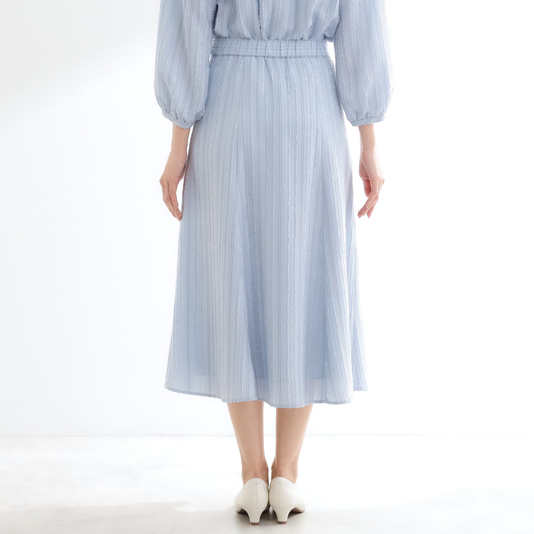 Reflect「【セットアップ可】ストライプ柄ジャカードスカート」|スカート|