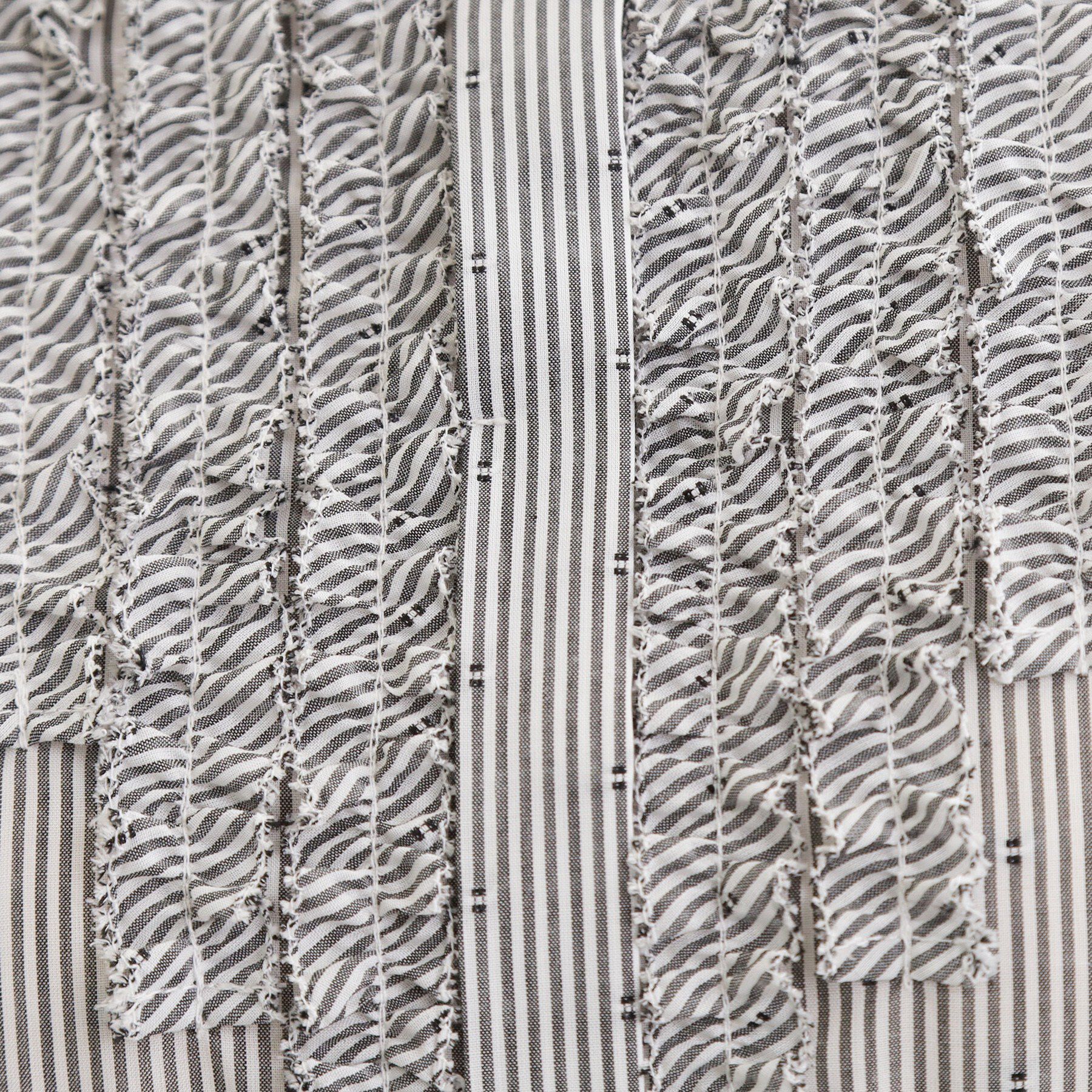 Reflect「【接触冷感】八分袖フロントフリルブラウス」|シャツ・ブラウス|