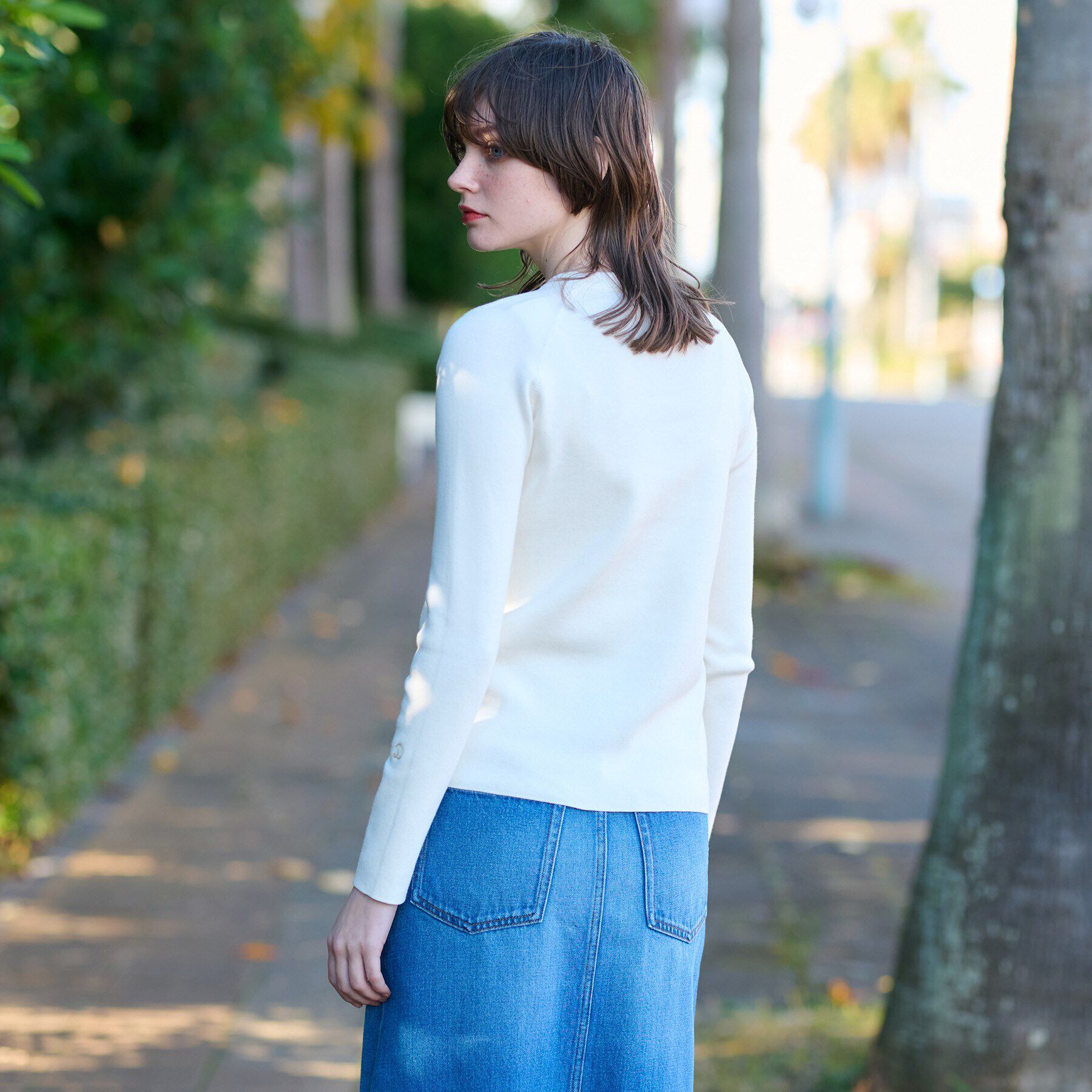 DRESSTERIOR「コットンフルニードルプルオーバーニット」|ニット・セーター|