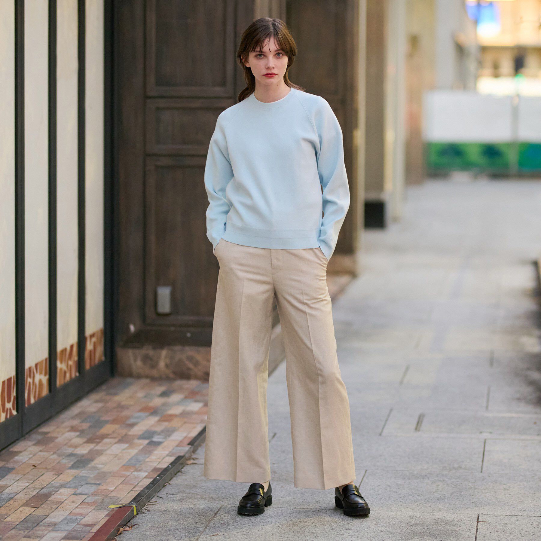 DRESSTERIOR「【洗える】ウォッシャブル コットンカシミヤ混ニット」|ニット・セーター|