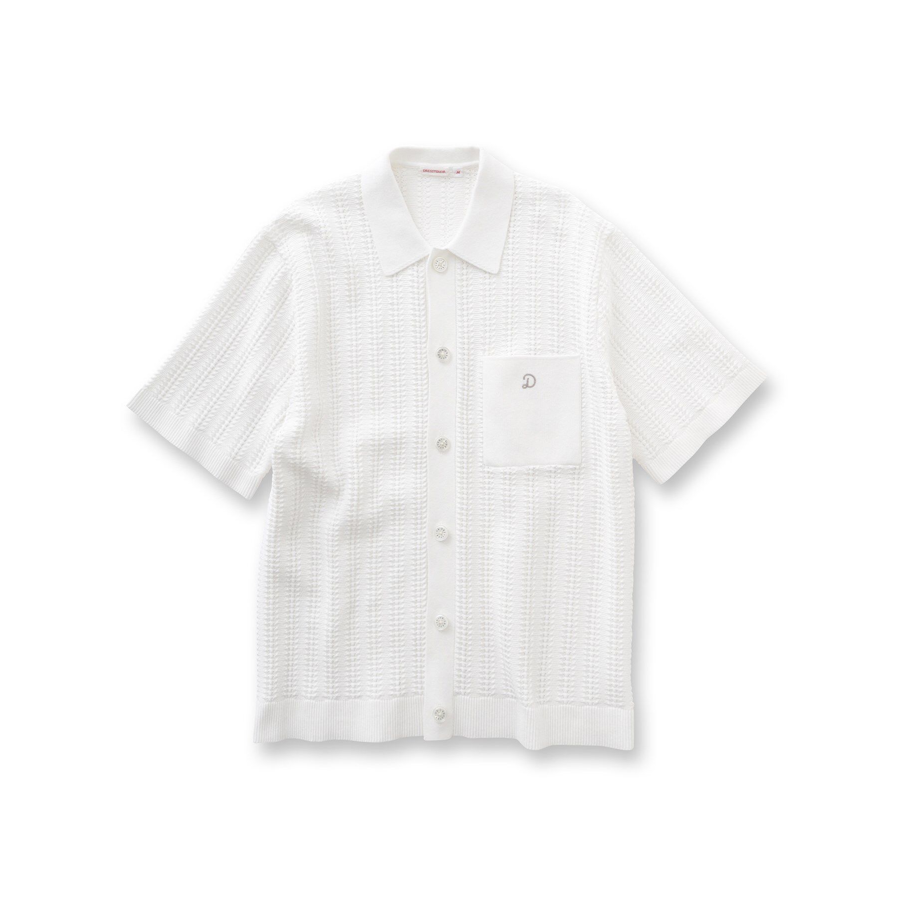 DRESSTERIOR「オーガニックコットン キューバニットシャツ」|ニット・セーター|