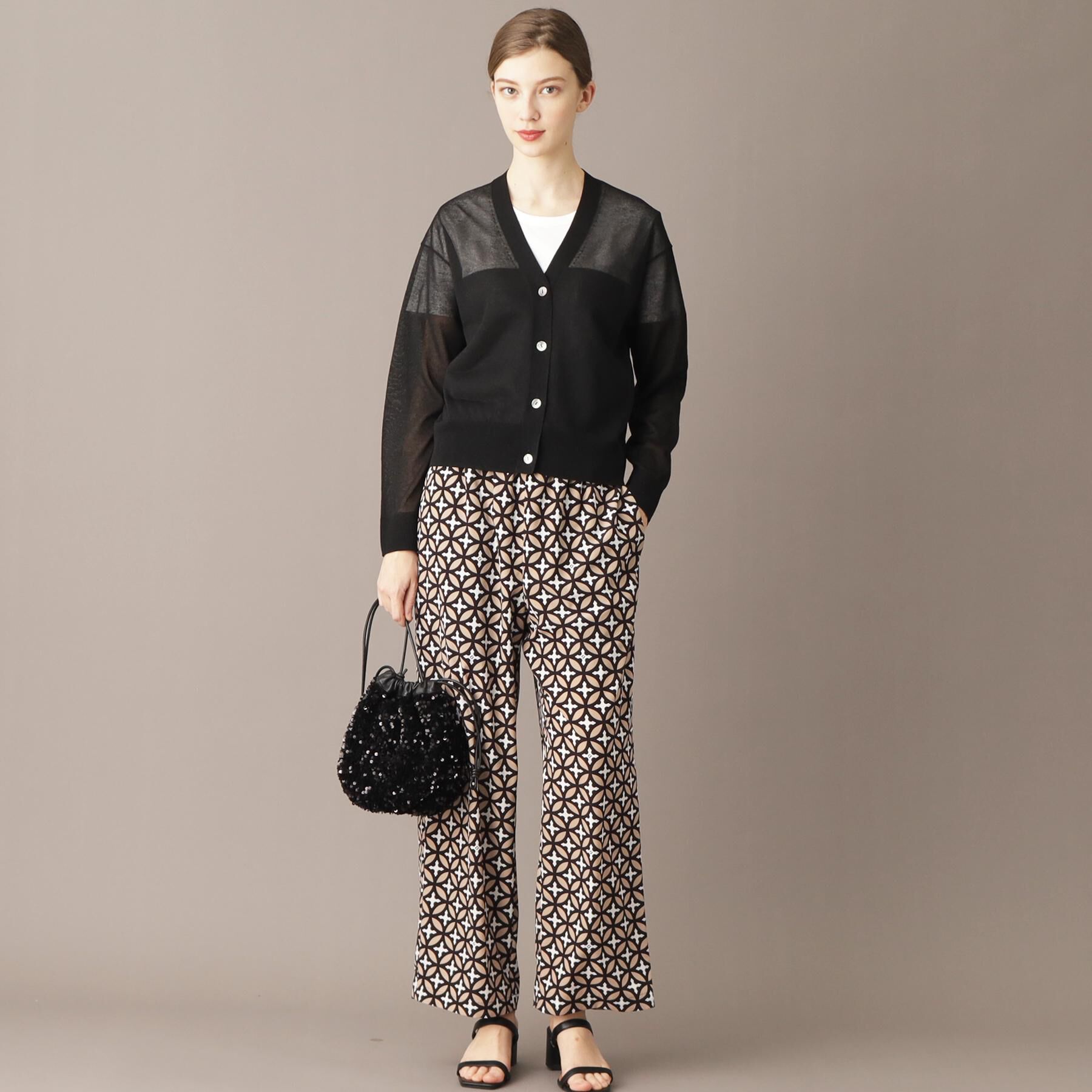 DRESSTERIOR「【洗える/ショート丈】シアーコンビカーディガン」|カーディガン|