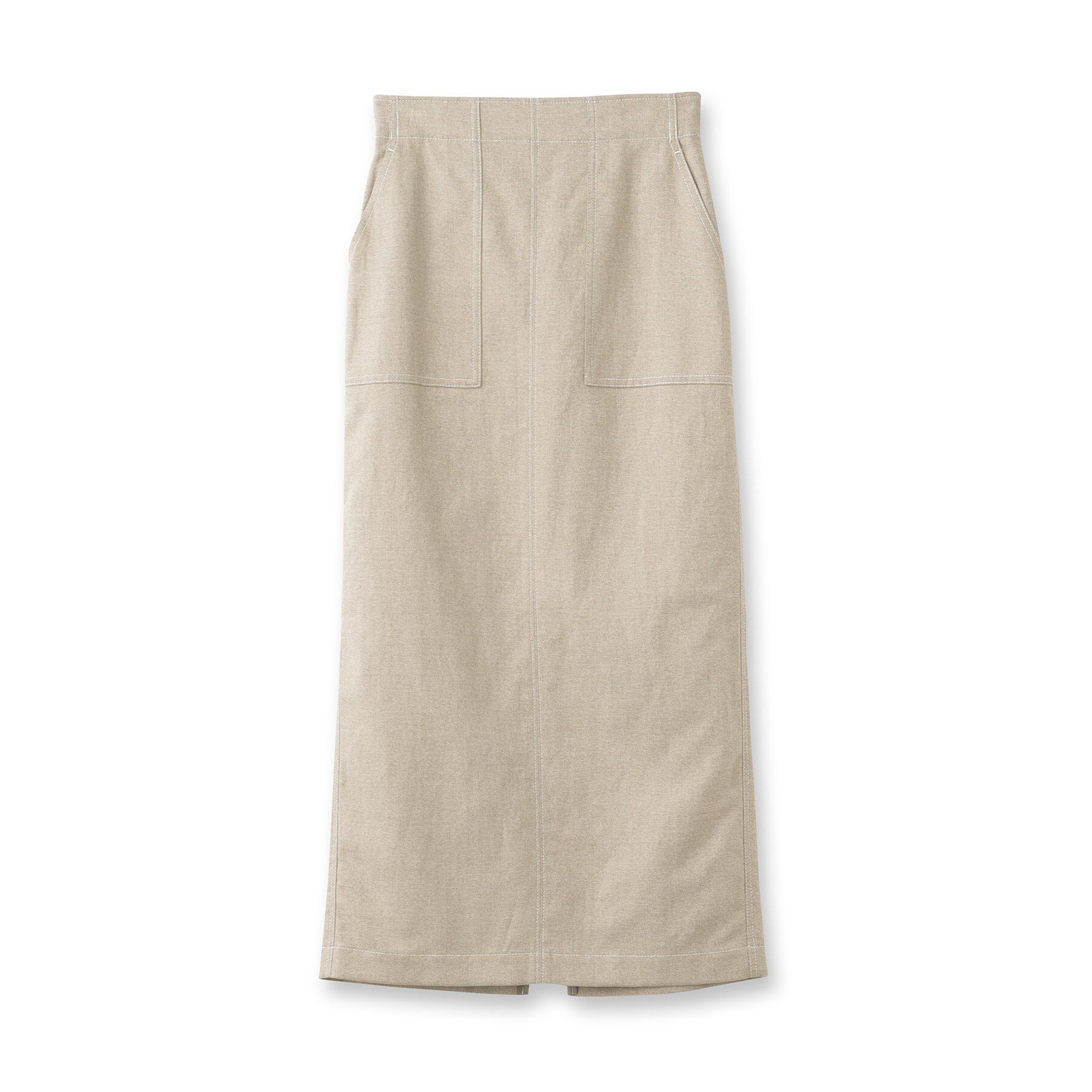 DRESSTERIOR「【洗える/後ろウエストゴム】リネンブレンドタイトスカート」|スカート|