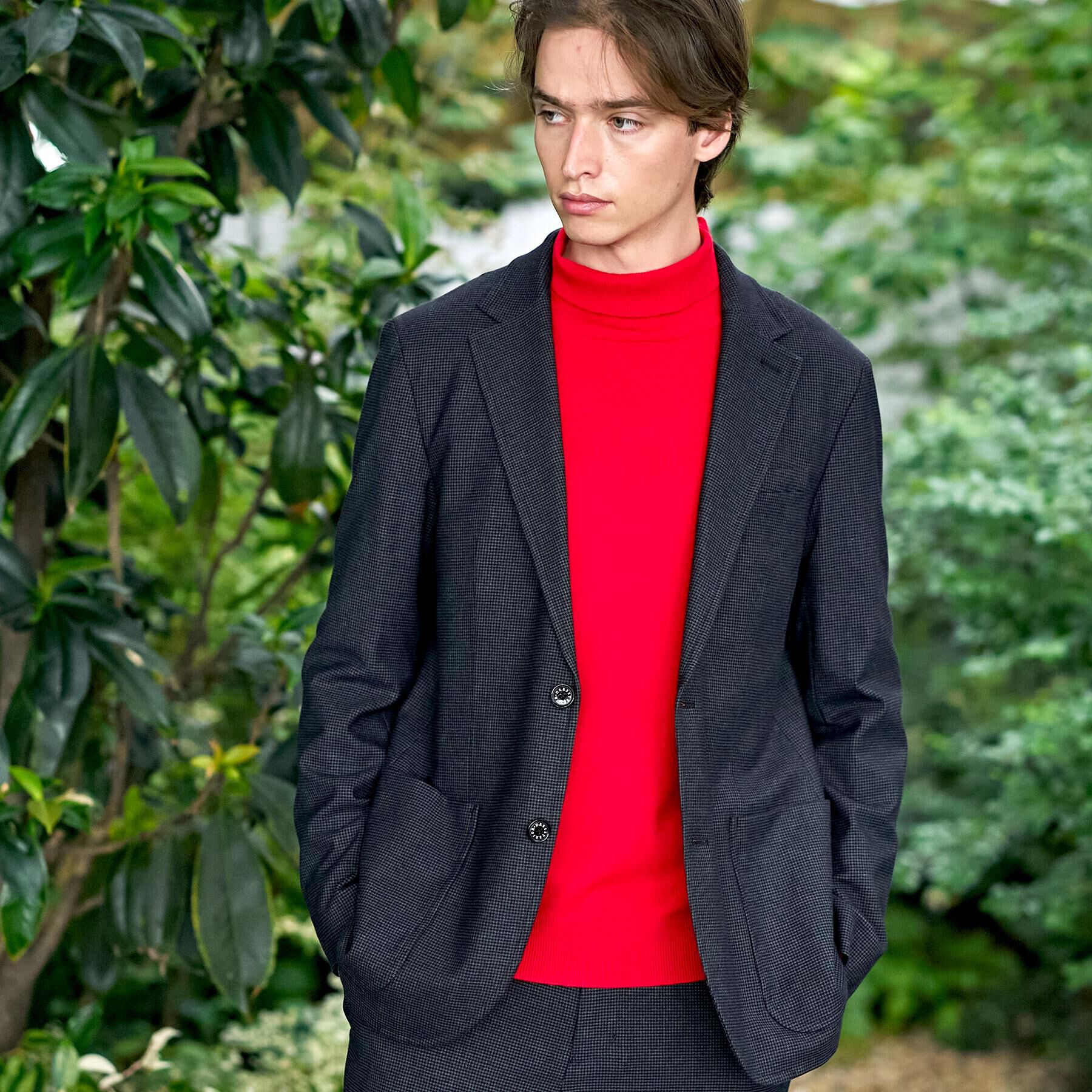 DRESSTERIOR「【セットアップ可】ストレッチソフトタッチ チェックジャケット」|テーラードジャケット|