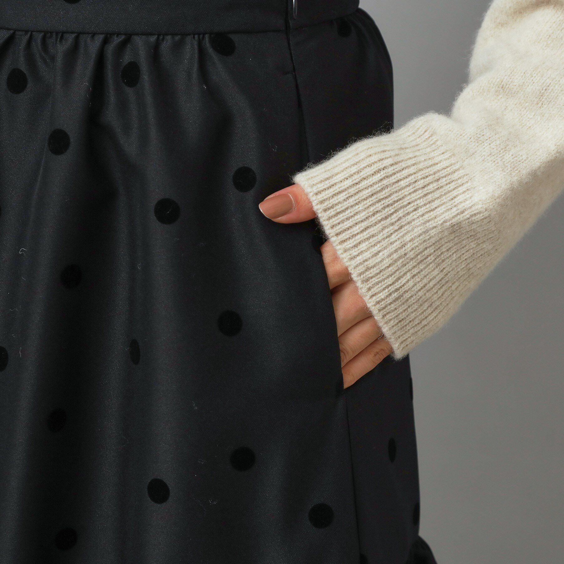 DRESSTERIOR「【CLASSY.掲載】フロッキードットスカート」|スカート|