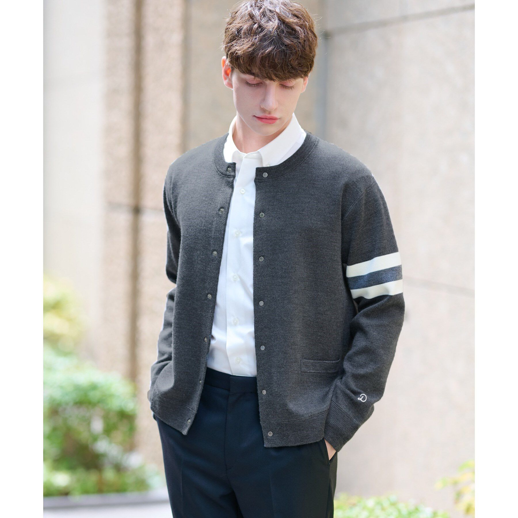 DRESSTERIOR「ウォッシャブル アームライン ラウンドカーディガン」|カーディガン|