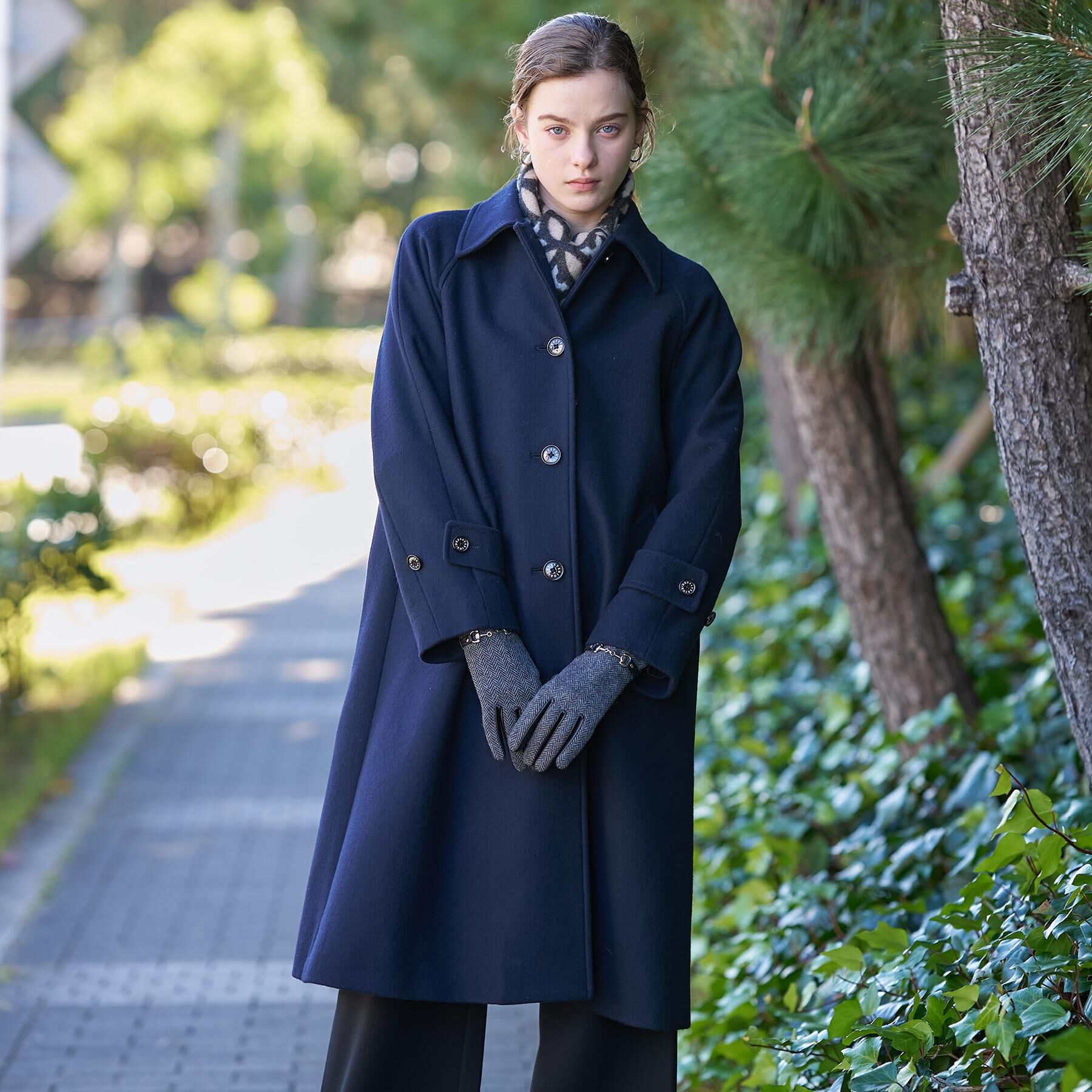 DRESSTERIOR「Super110sウールステンカラーコート」|ステンカラーコート|