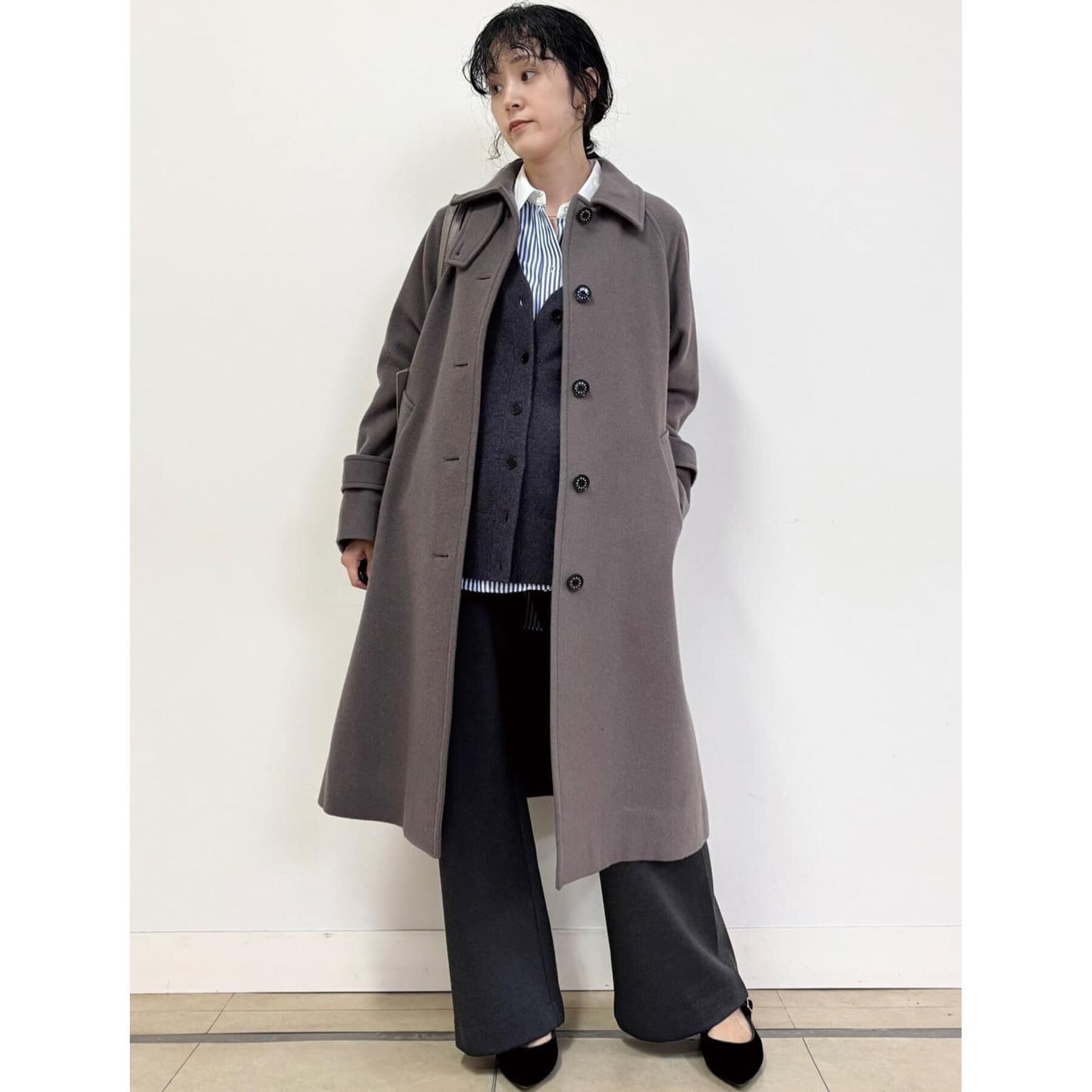 DRESSTERIOR「Super110sウールステンカラーコート」|ステンカラーコート|