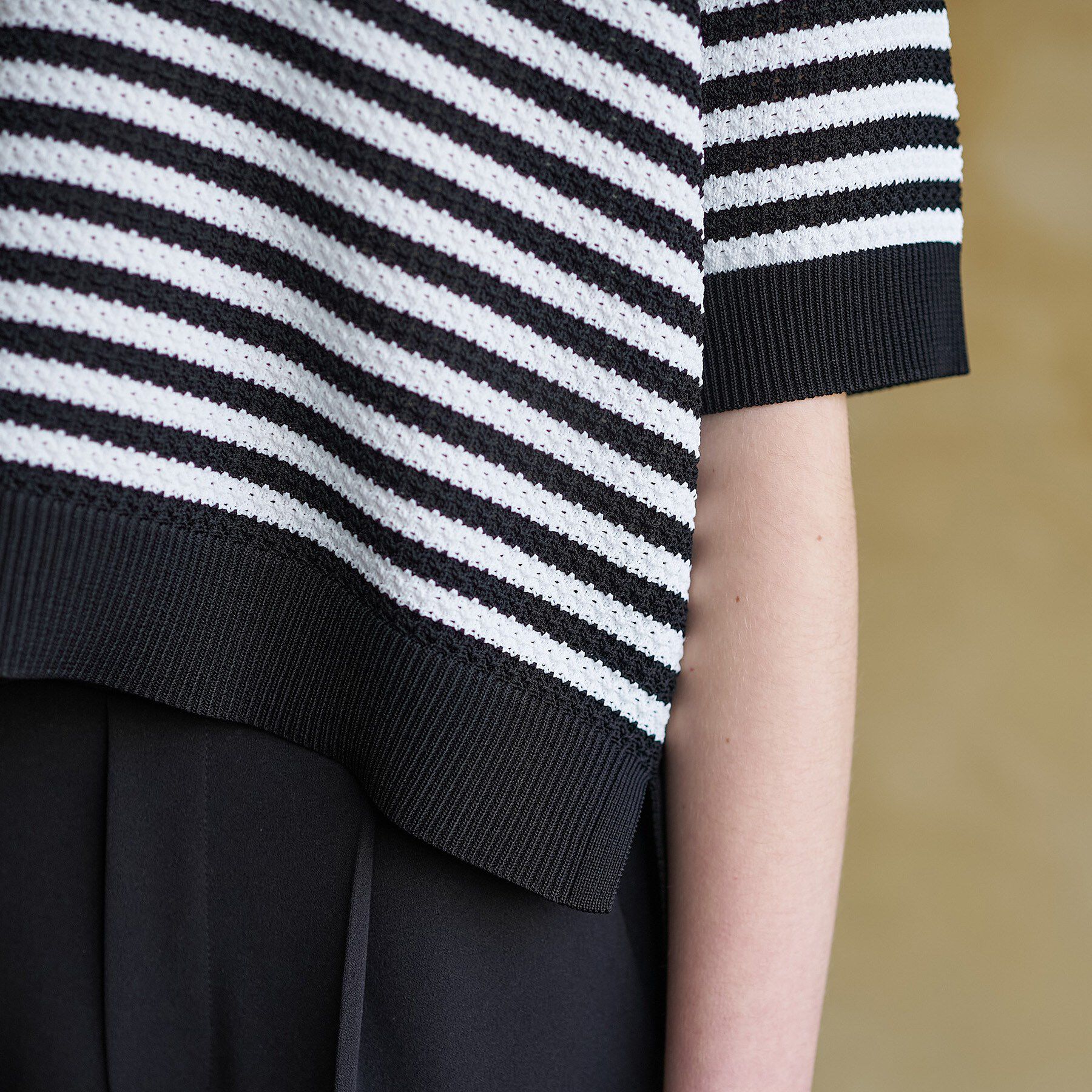 DRESSTERIOR「ウォッシャブルスキッパークロップドニット」|ニット・セーター|