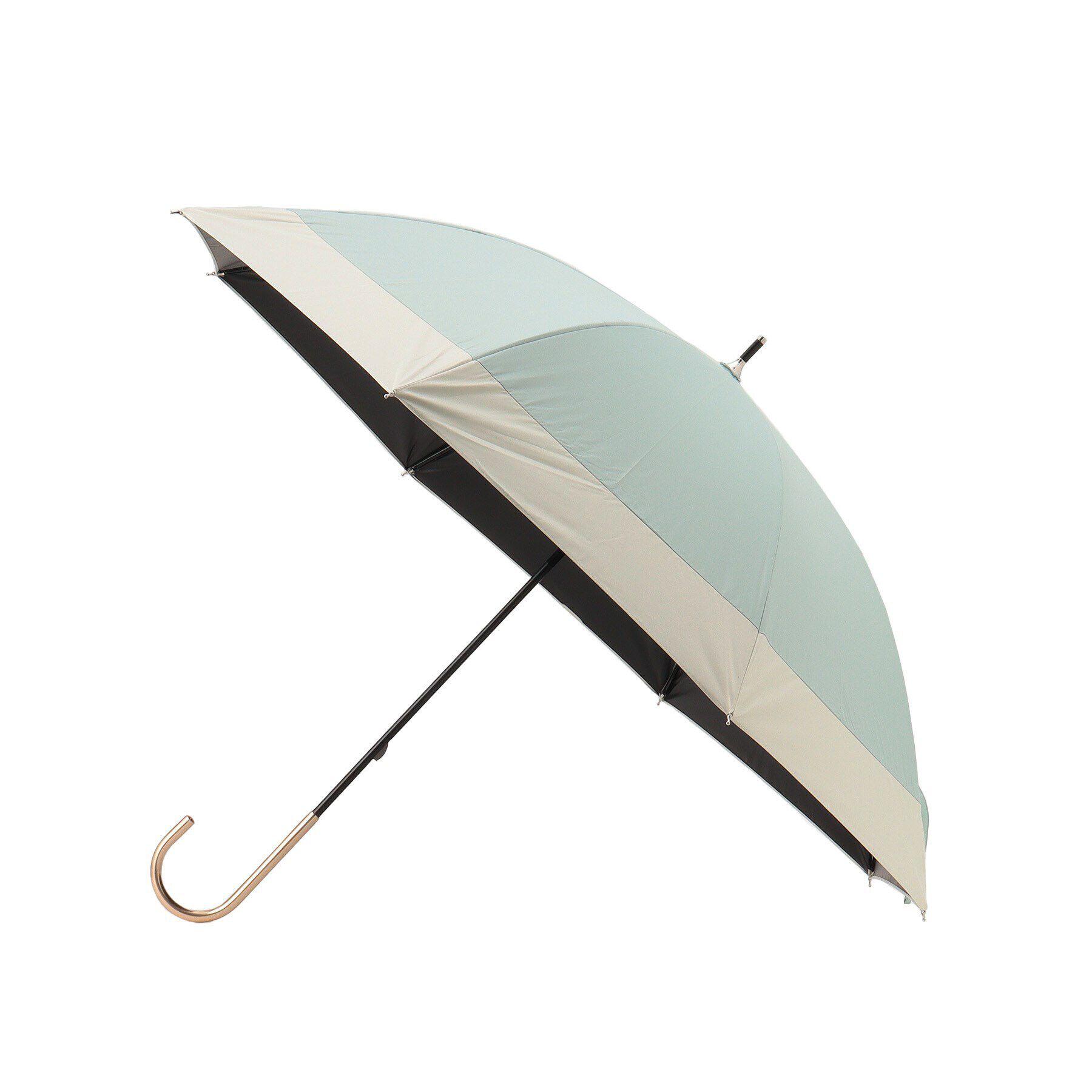 grove「because 遮光バイカラーパラソル長傘」|傘|カーキ&グリーン(0