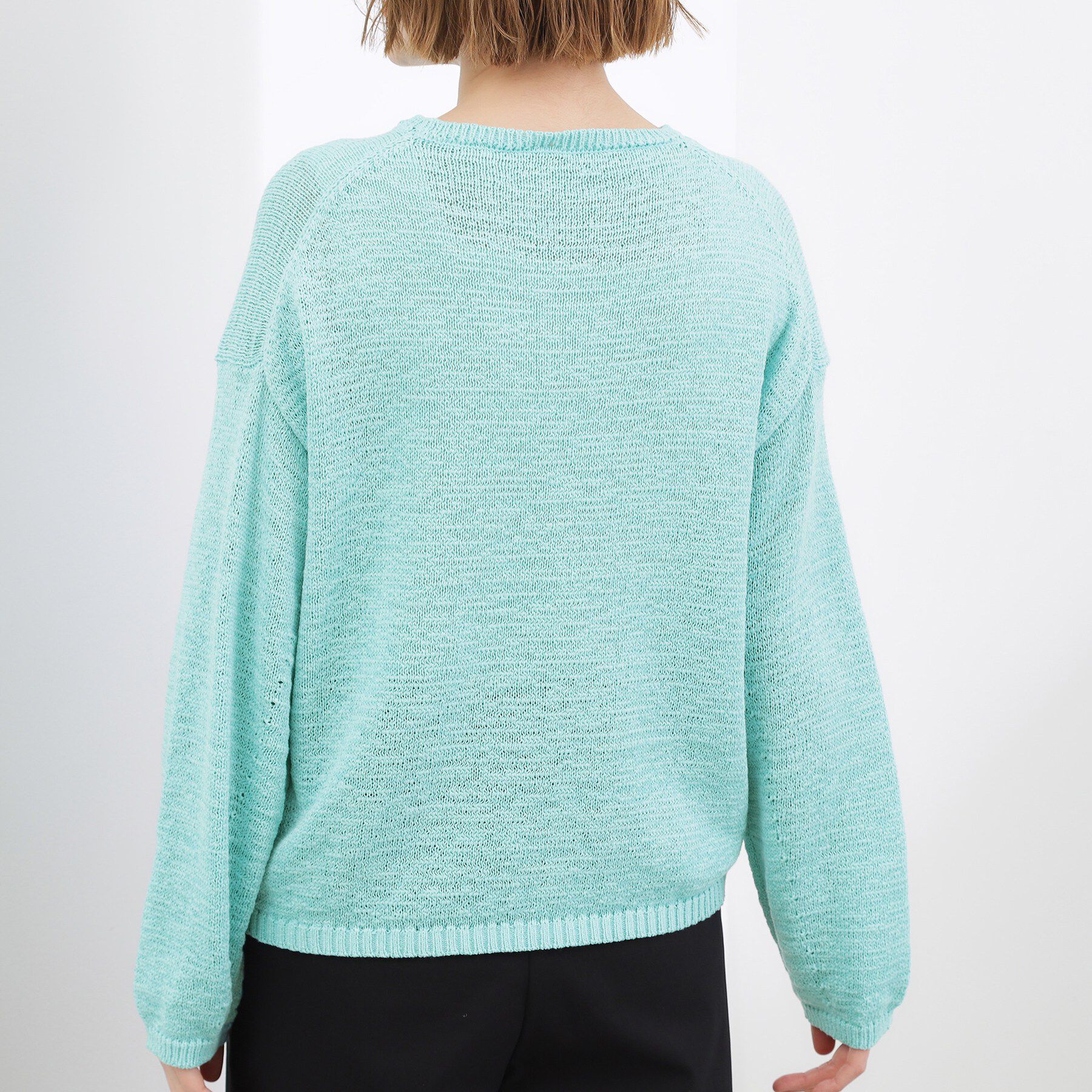 grove「【貴島明日香さん着用・大人のリラックススタイル】テープヤーン ボートネックニット」|ニット・セーター|