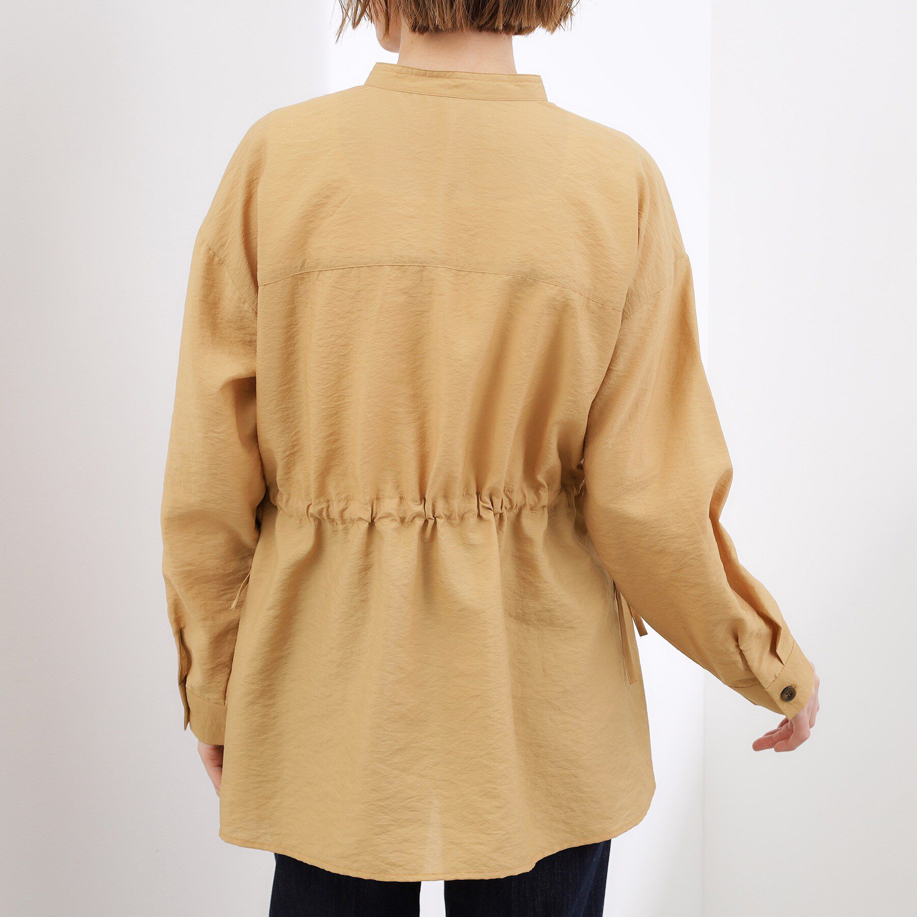 grove「【貴島明日香さん着用/体型カバー】洗えるシアーサファリシャツジャケット」|シャツ・ブラウス|