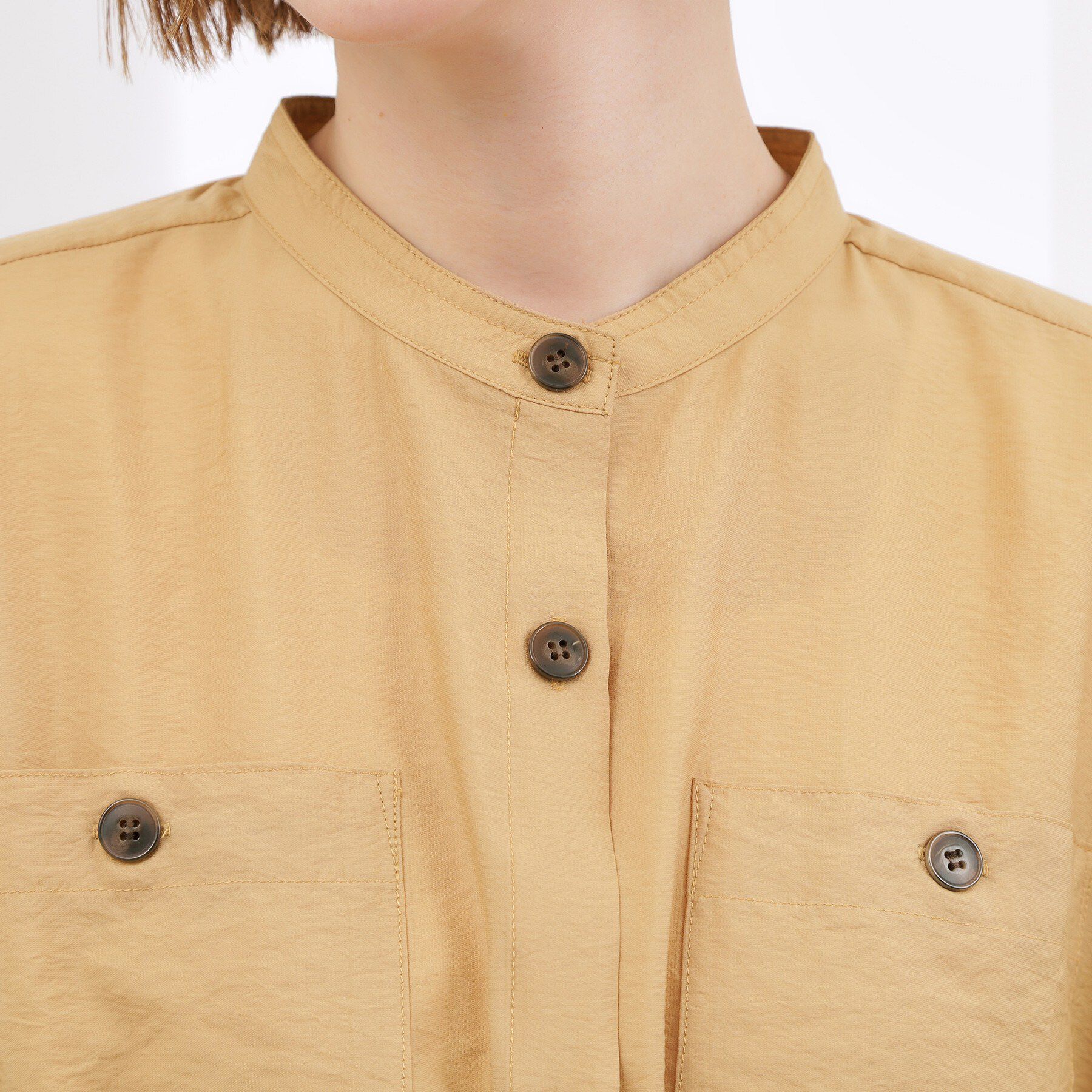 grove「【貴島明日香さん着用/体型カバー】洗えるシアーサファリシャツジャケット」|シャツ・ブラウス|