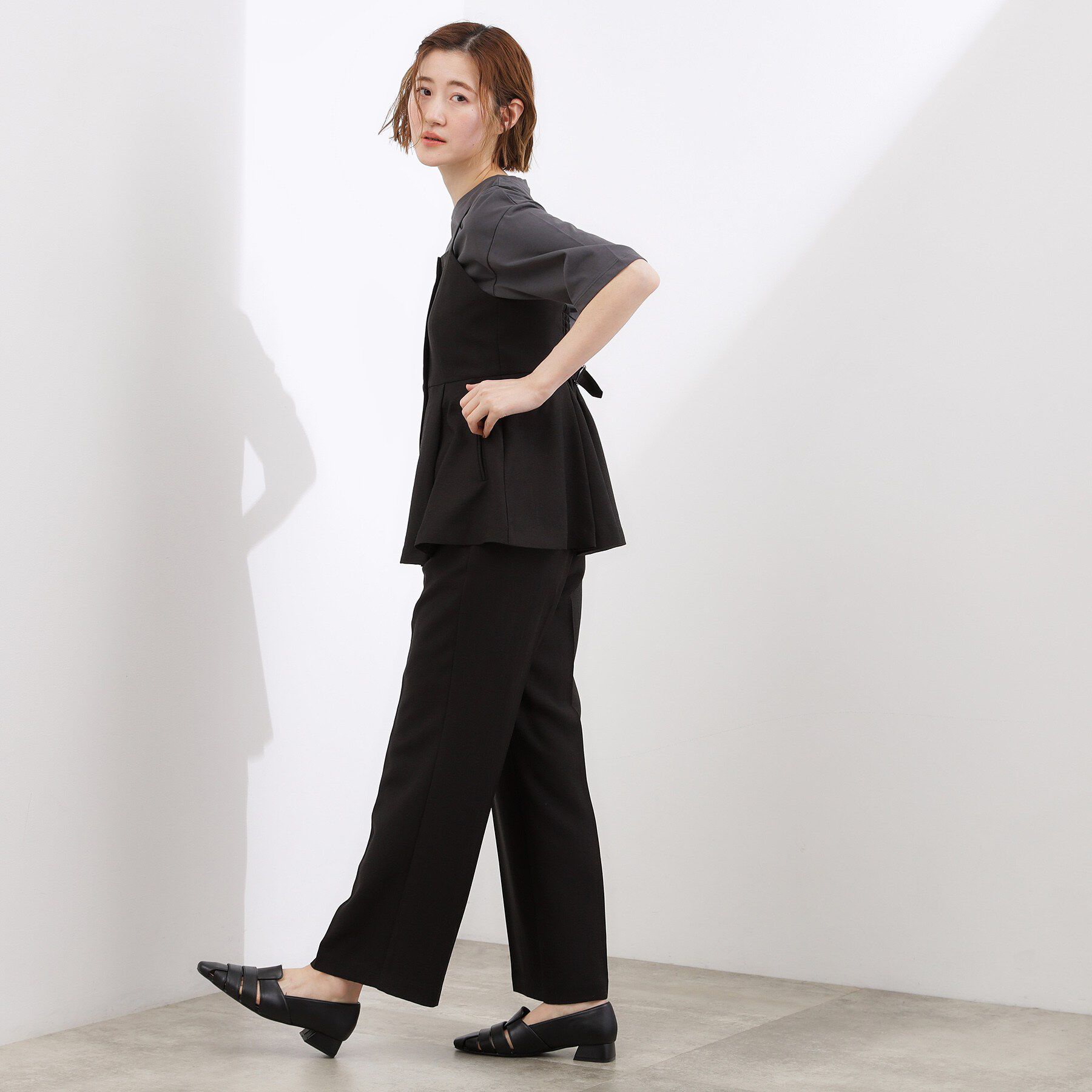 grove「【貴島明日香さん着用・カセット服】リネンライクソフトフレアパンツ」|その他|