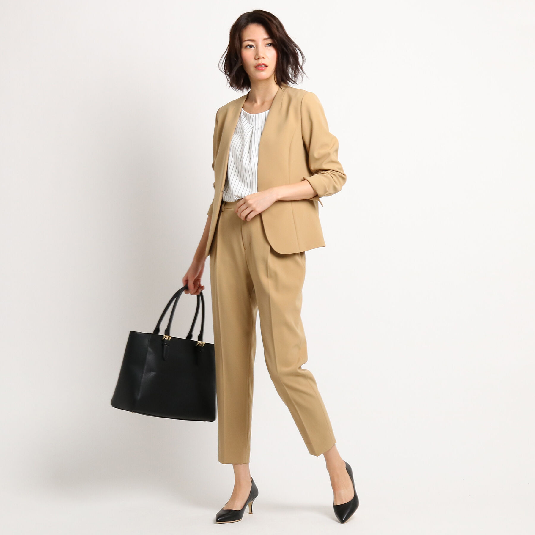 INDIVI「【デイリーパンプス】ポインテッドトゥパンプス」|パンプス|