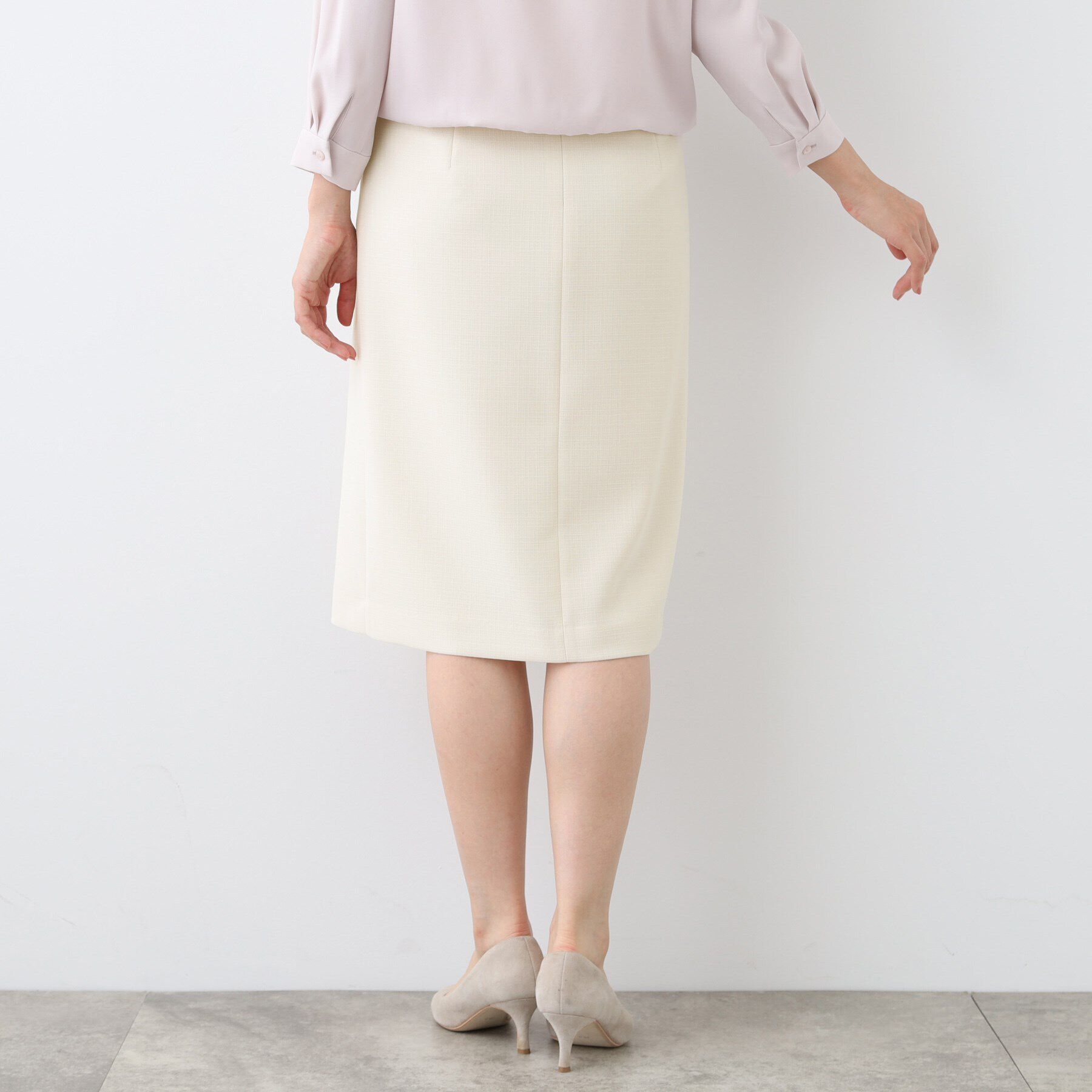 INDIVI「【洗える／スーツ】ストレートラインスカート」|スーツ|