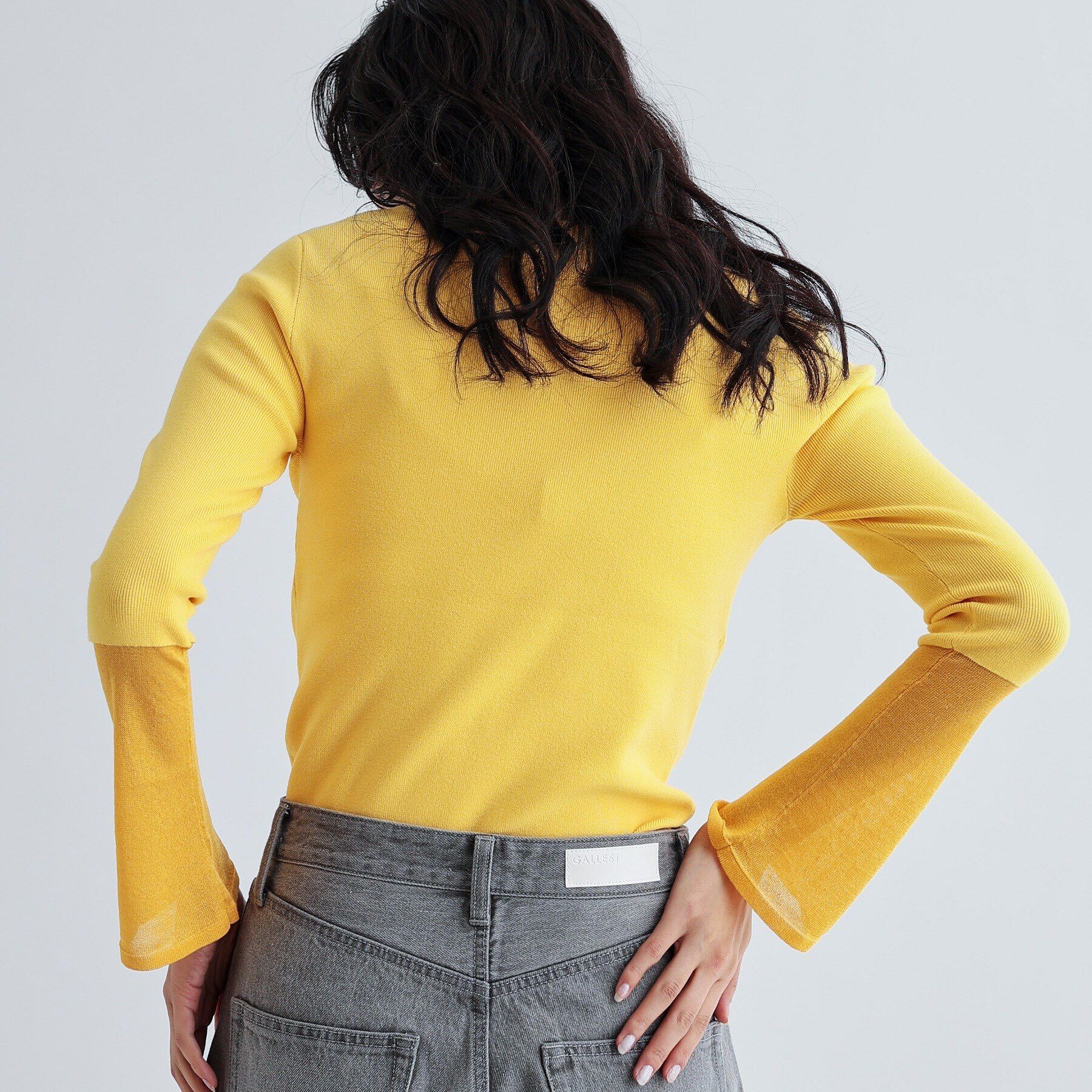 GALLEST「シアーベルスリーブニット」|ニット・セーター|