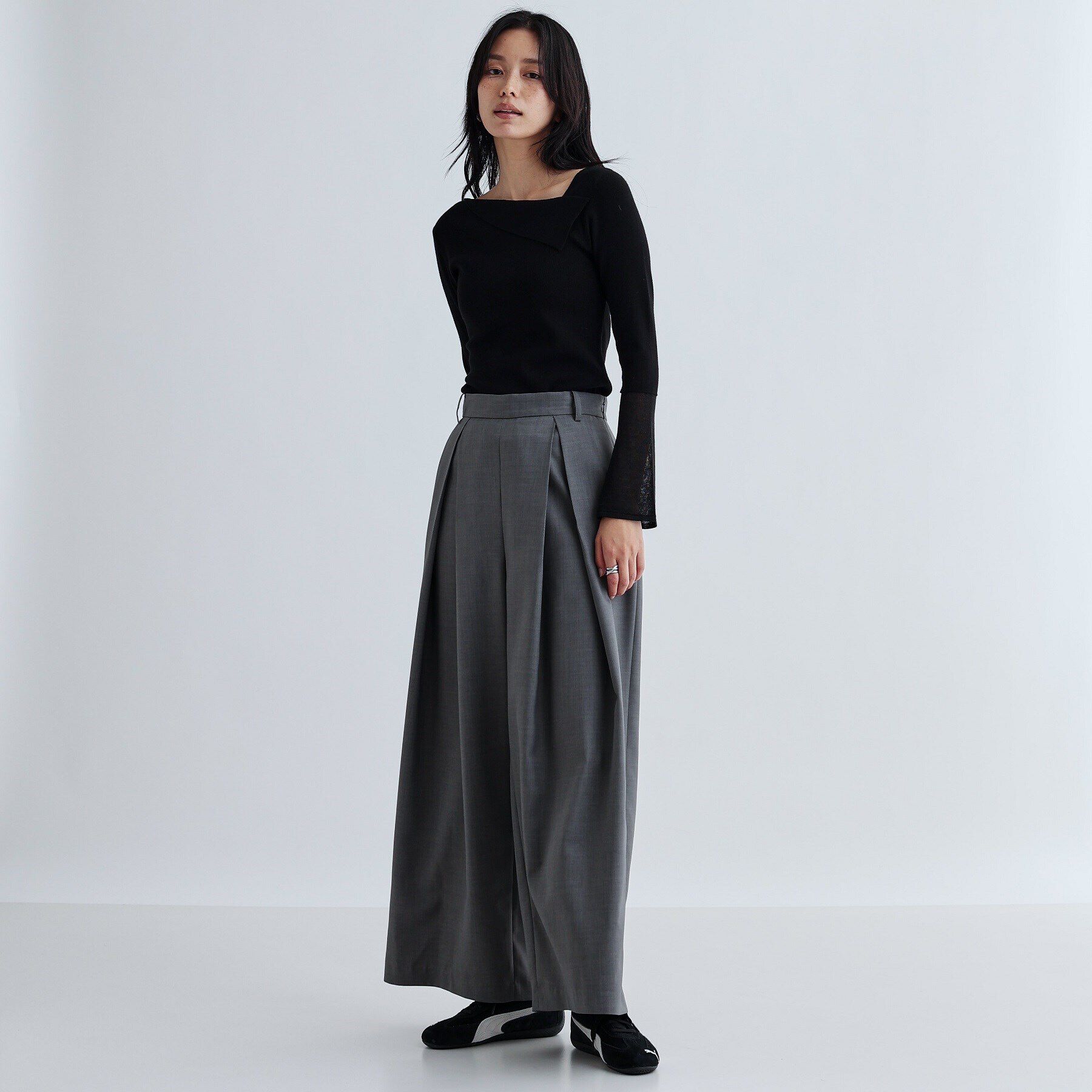 GALLEST「シアーベルスリーブニット」|ニット・セーター|