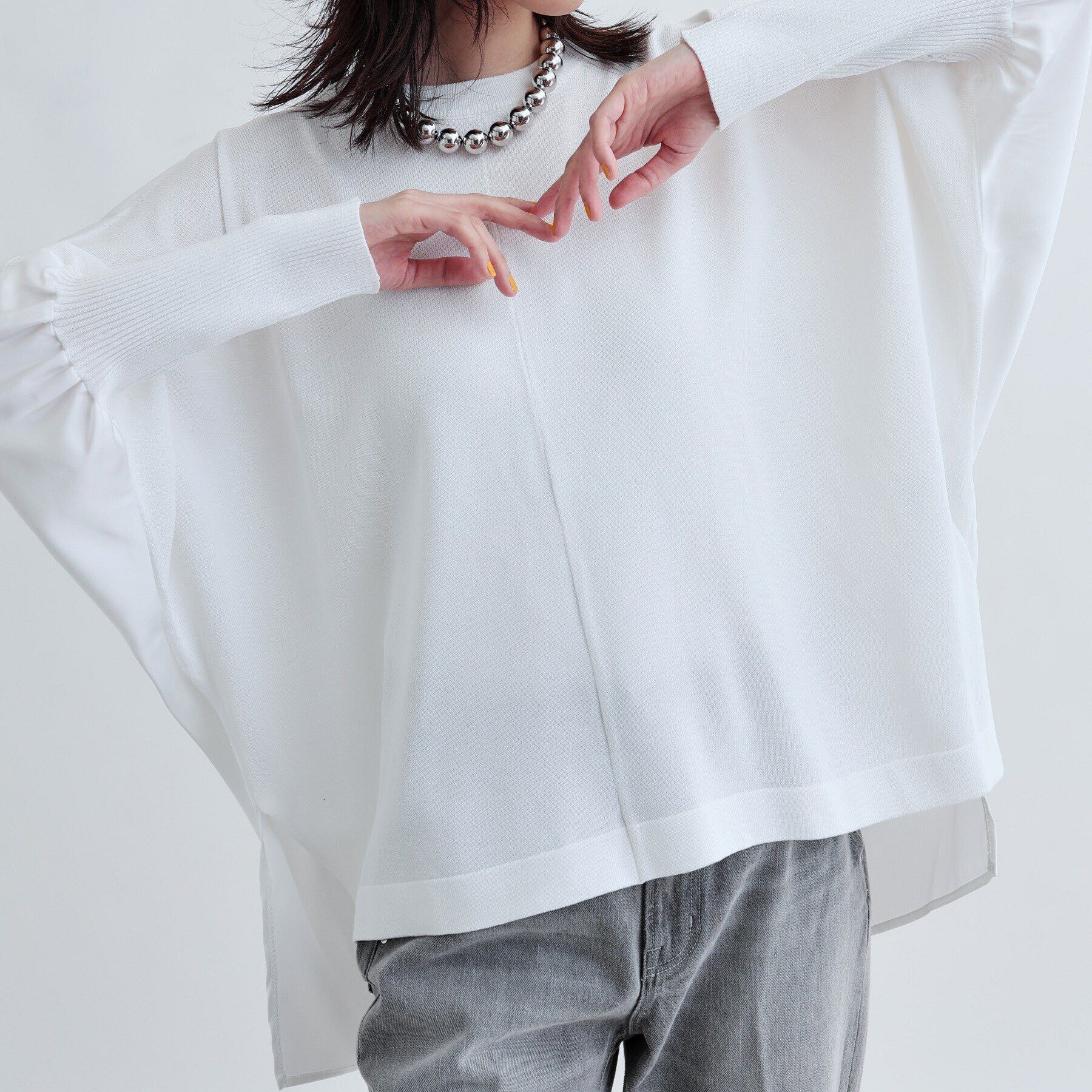 GALLEST「サテンバックドルマンニット」|ニット・セーター|