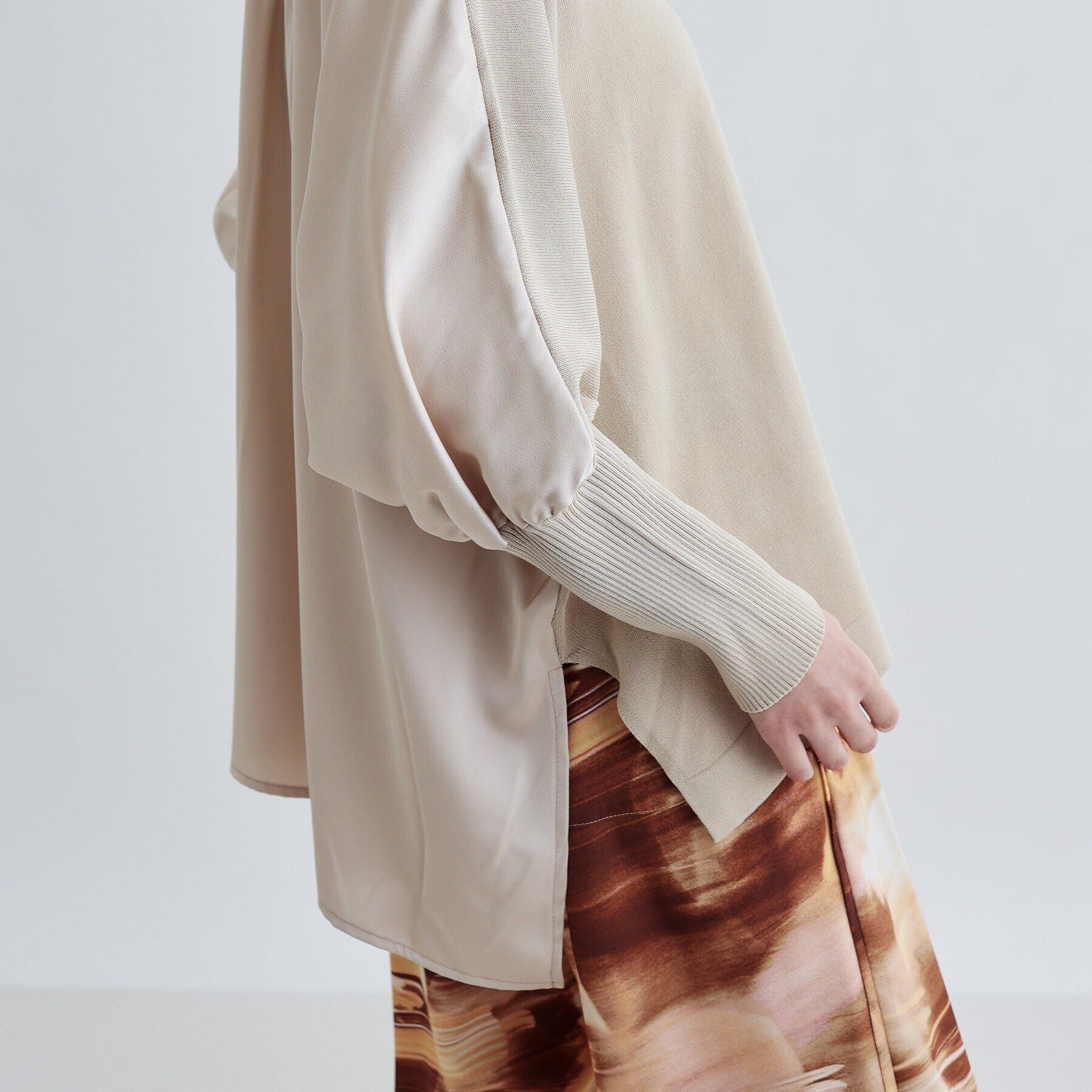 GALLEST「サテンバックドルマンニット」|ニット・セーター|