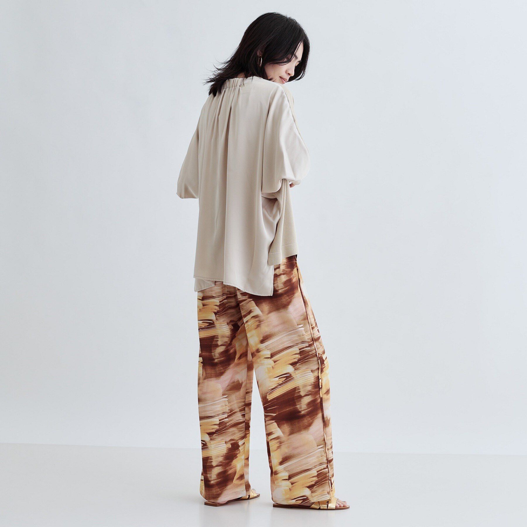 GALLEST「サテンバックドルマンニット」|ニット・セーター|