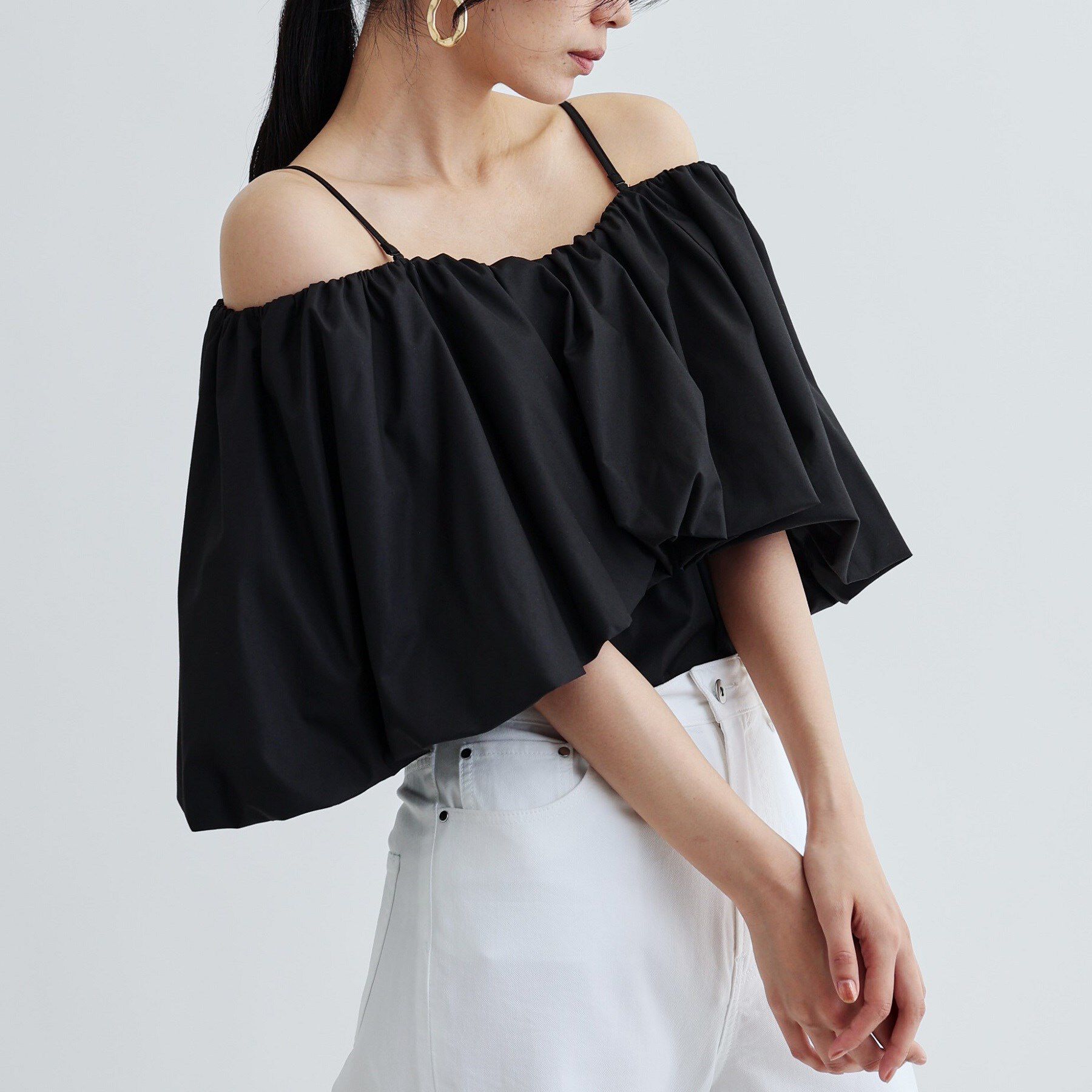 GALLEST「ボリュームオフショルブラウス」|シャツ・ブラウス|