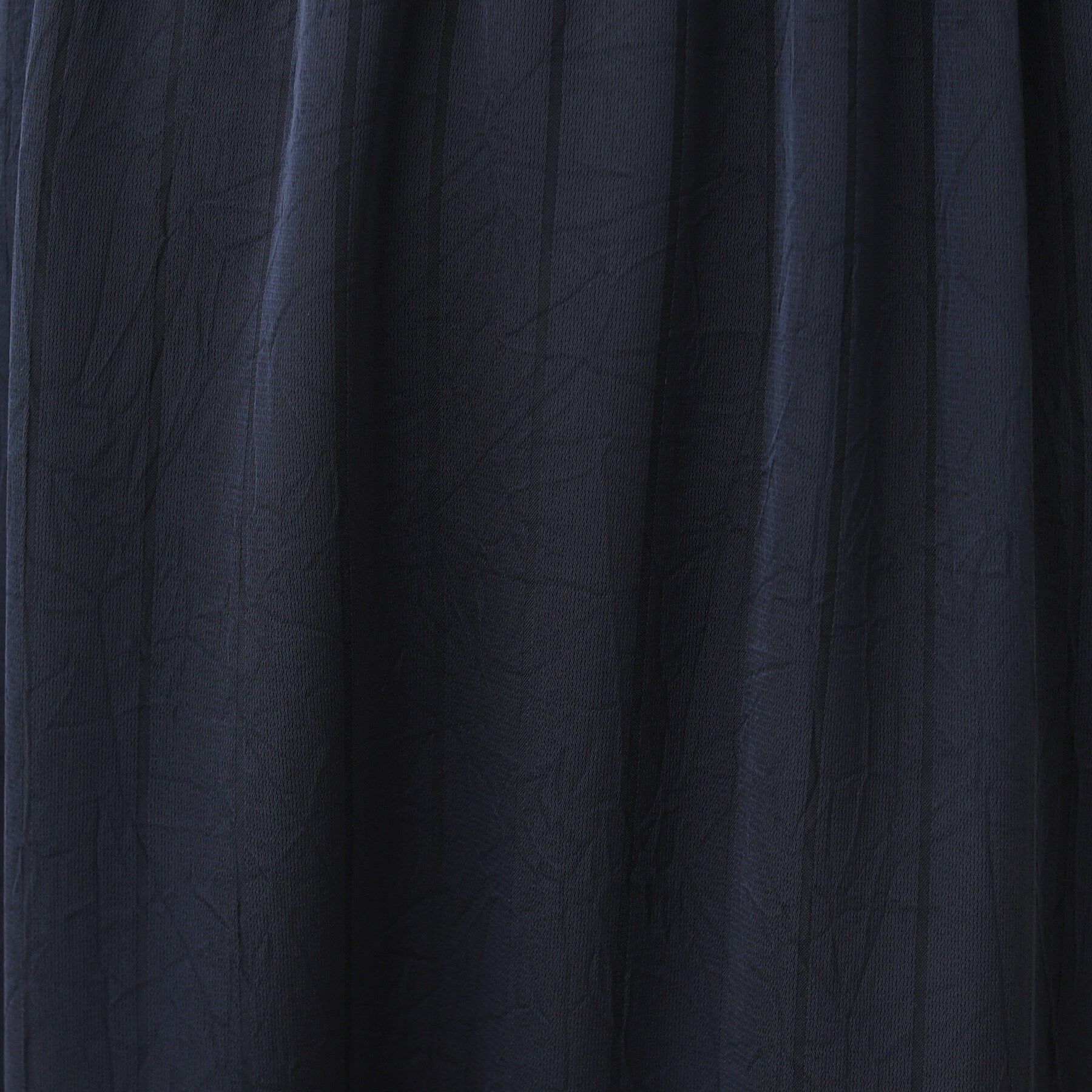 INDIVI「【洗える／UVケア／セット見え】ストライプ柄サテンワンピース」|ワンピース|