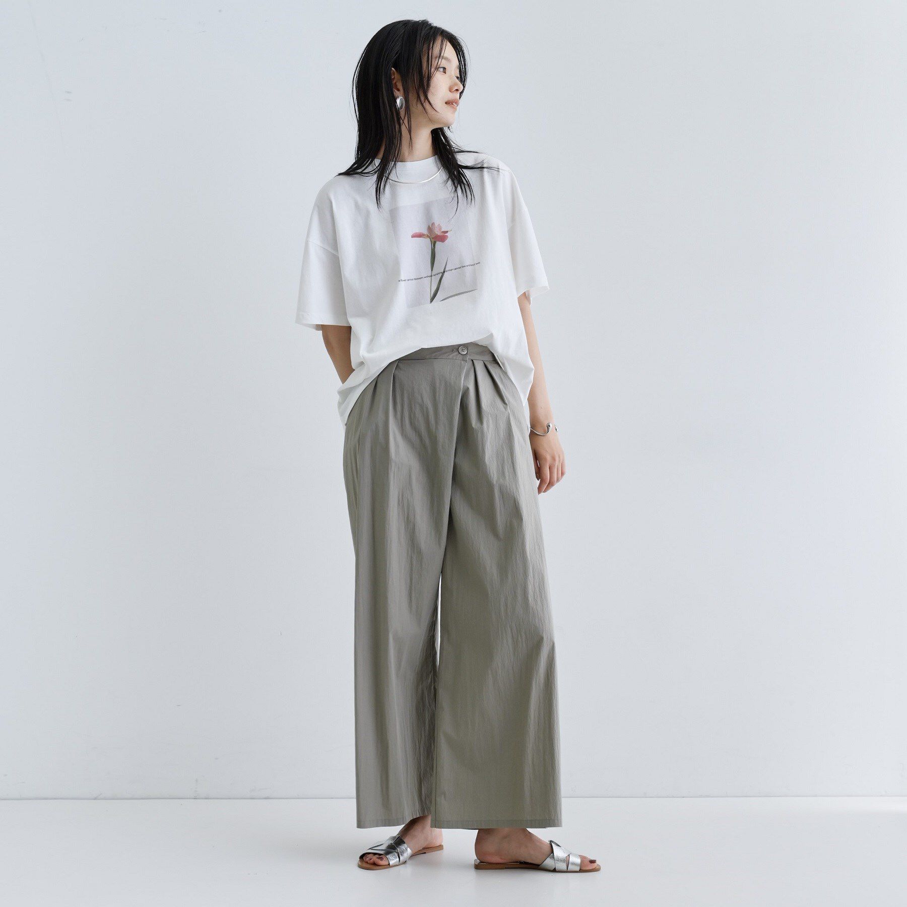 GALLEST「【一部店舗限定】フラワープリントT」|Tシャツ・カットソー|