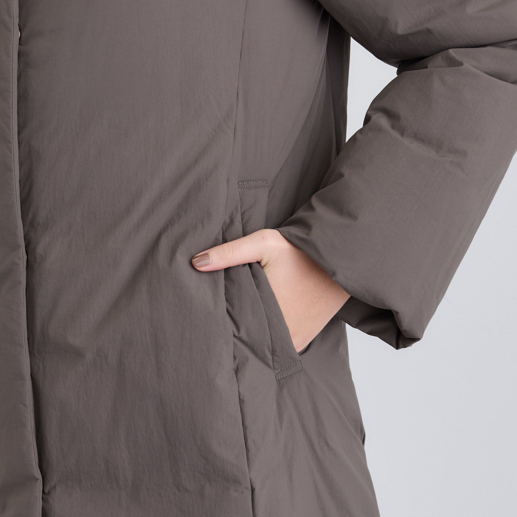 INDIVI「【撥水／洗える】ステッチレス ロングダウンコート」|ダウン|