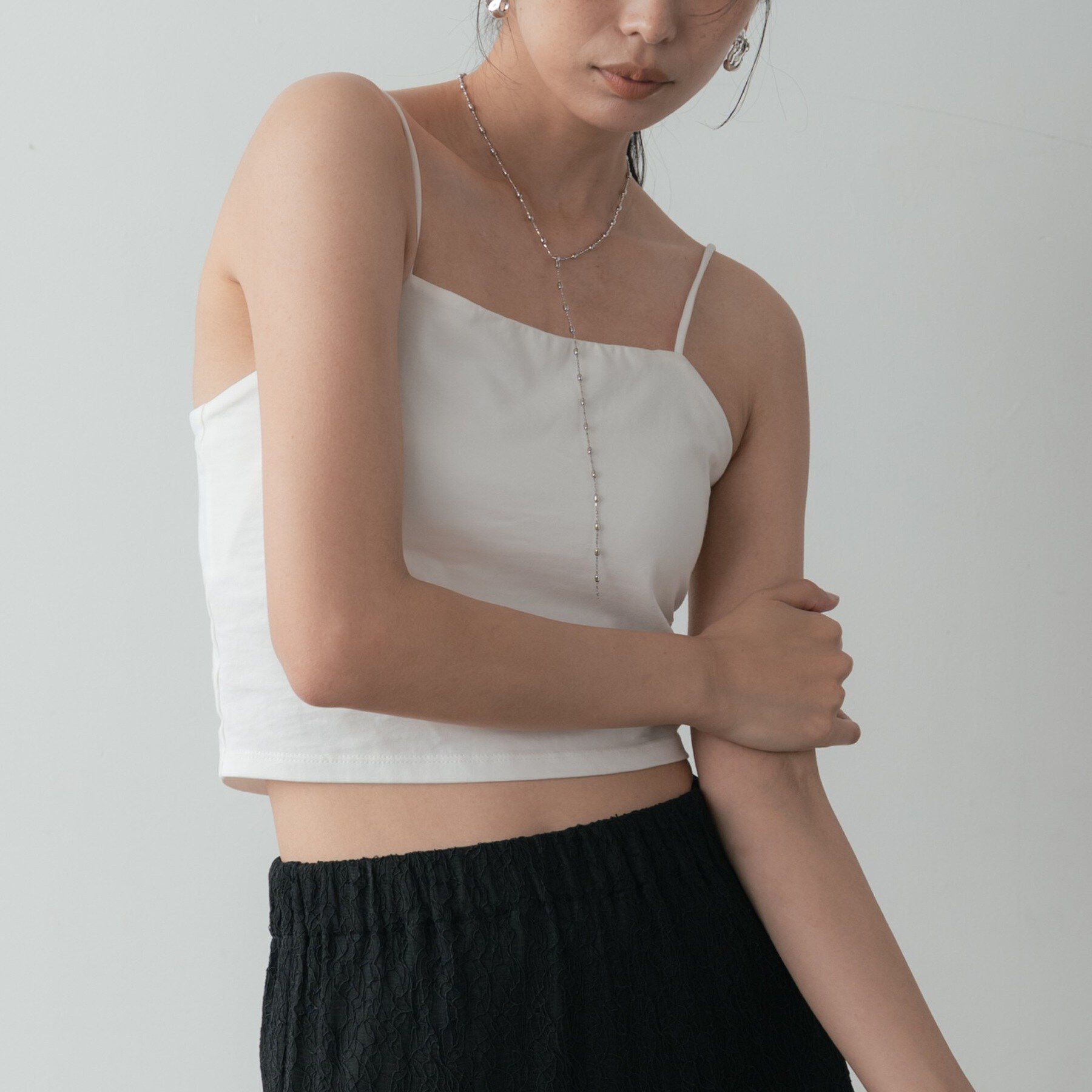 GALLEST「カップ付きクロップドキャミ」|キャミソール|