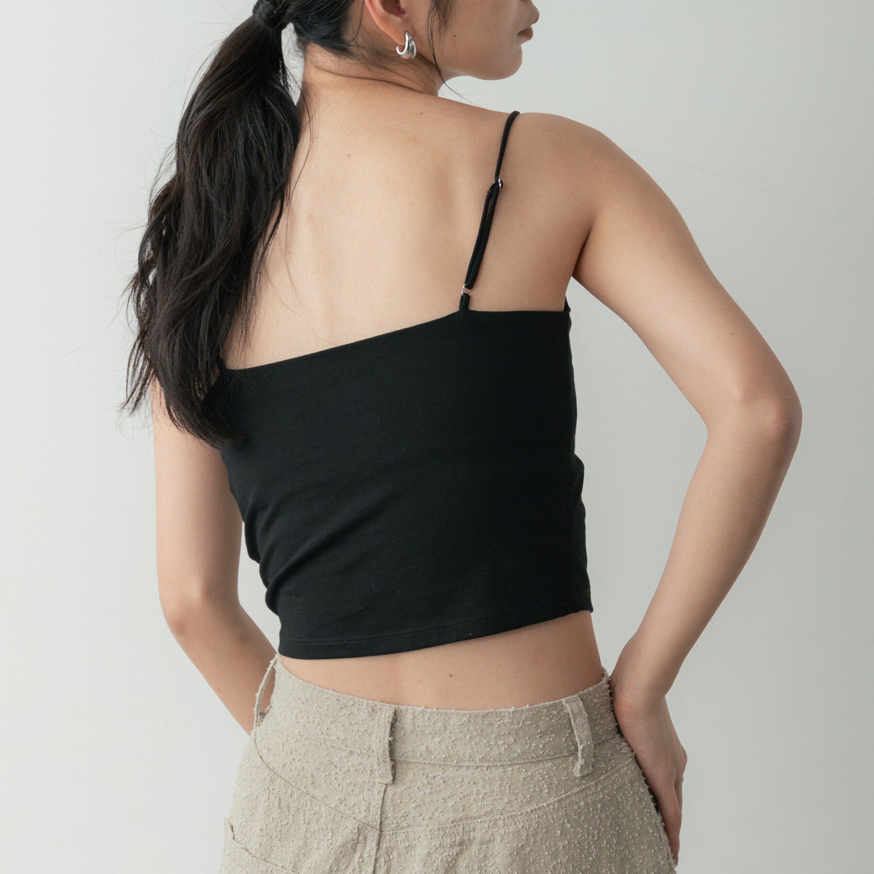 GALLEST「カップ付きクロップドキャミ」|キャミソール|