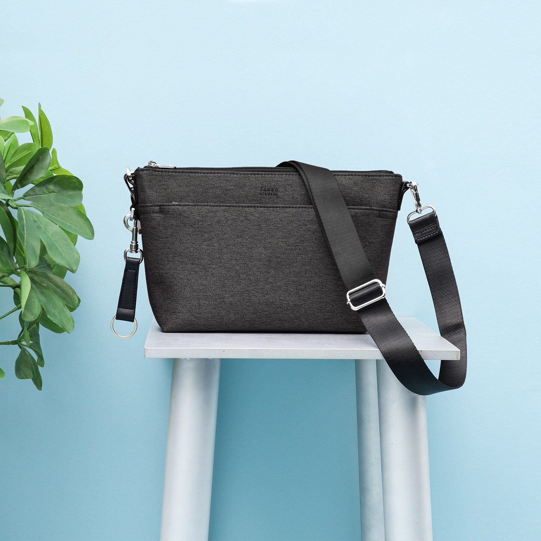 TAKEO KIKUCHI「【キーリング付き】メランジ　大人ショルダーバッグ」|ショルダー・メッセンジャー|グレー(012)