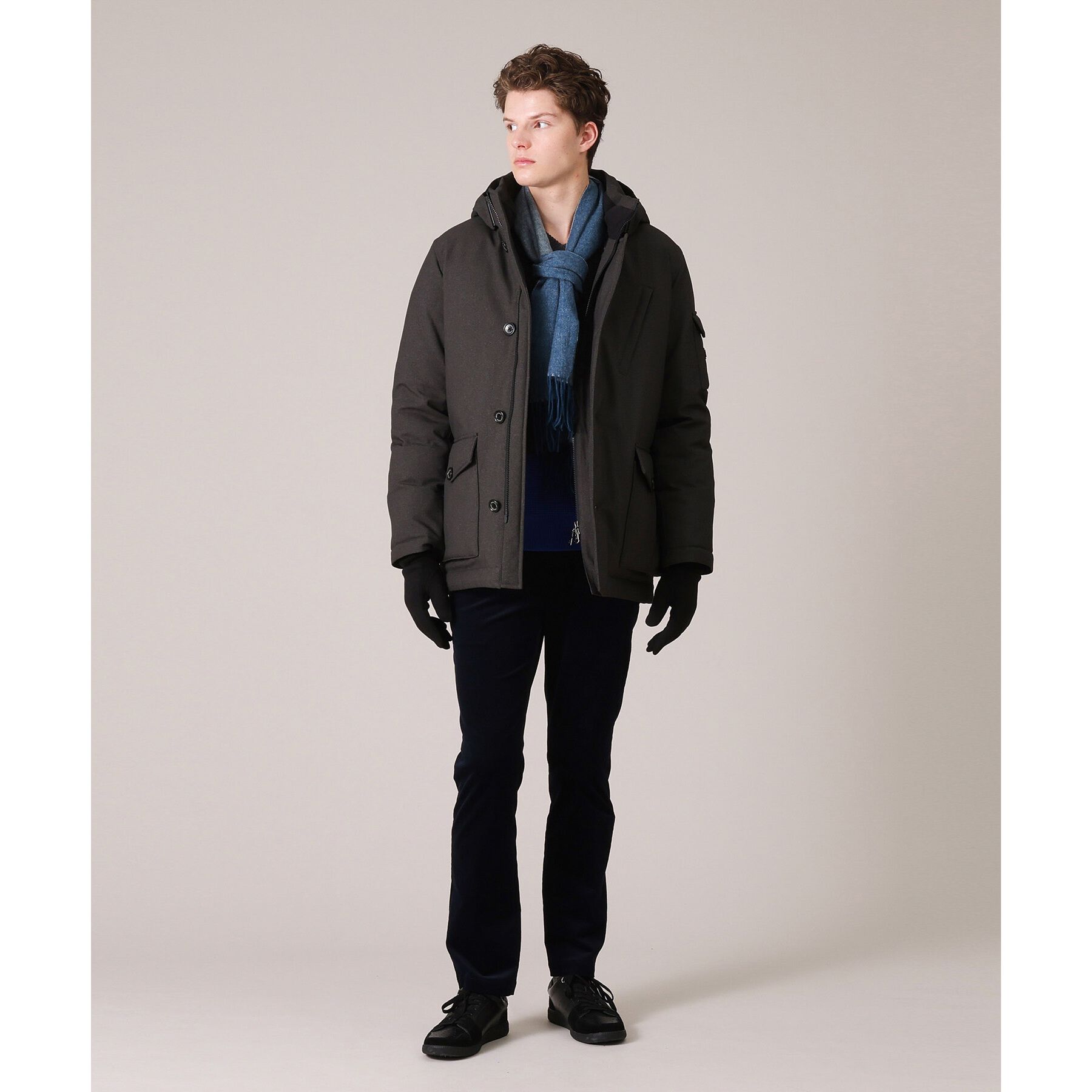 TAKEO KIKUCHI「【カシミヤ100%】パネル カシミヤマフラー」|ストール|