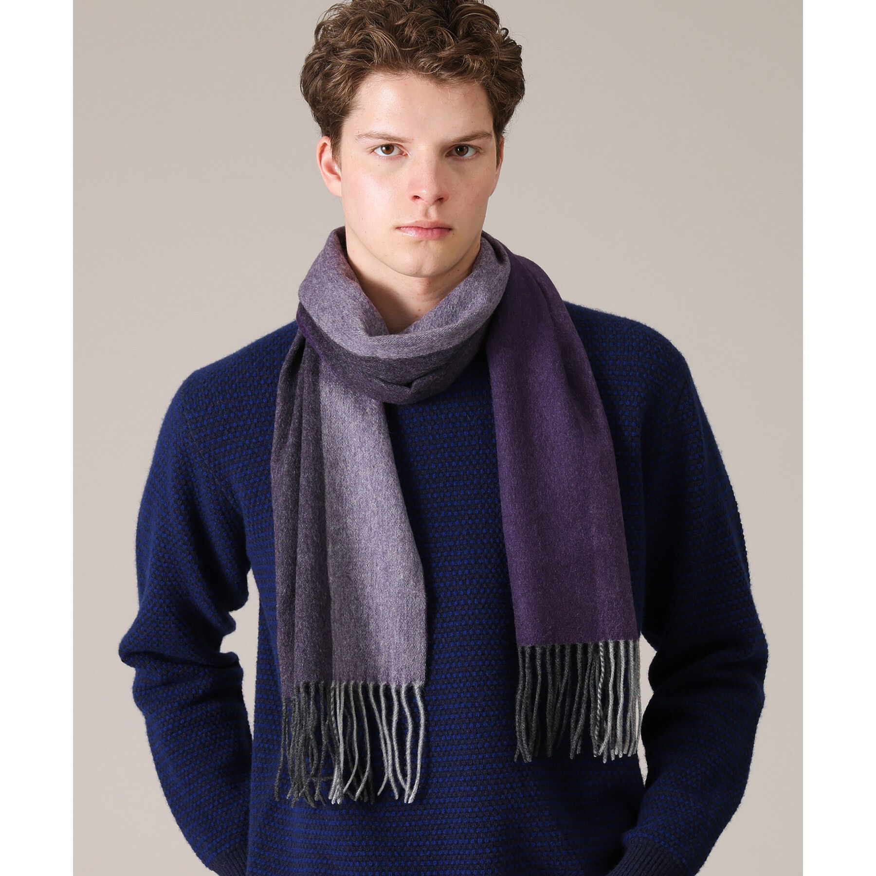 TAKEO KIKUCHI「【カシミヤ100%】パネル カシミヤマフラー」|ストール|