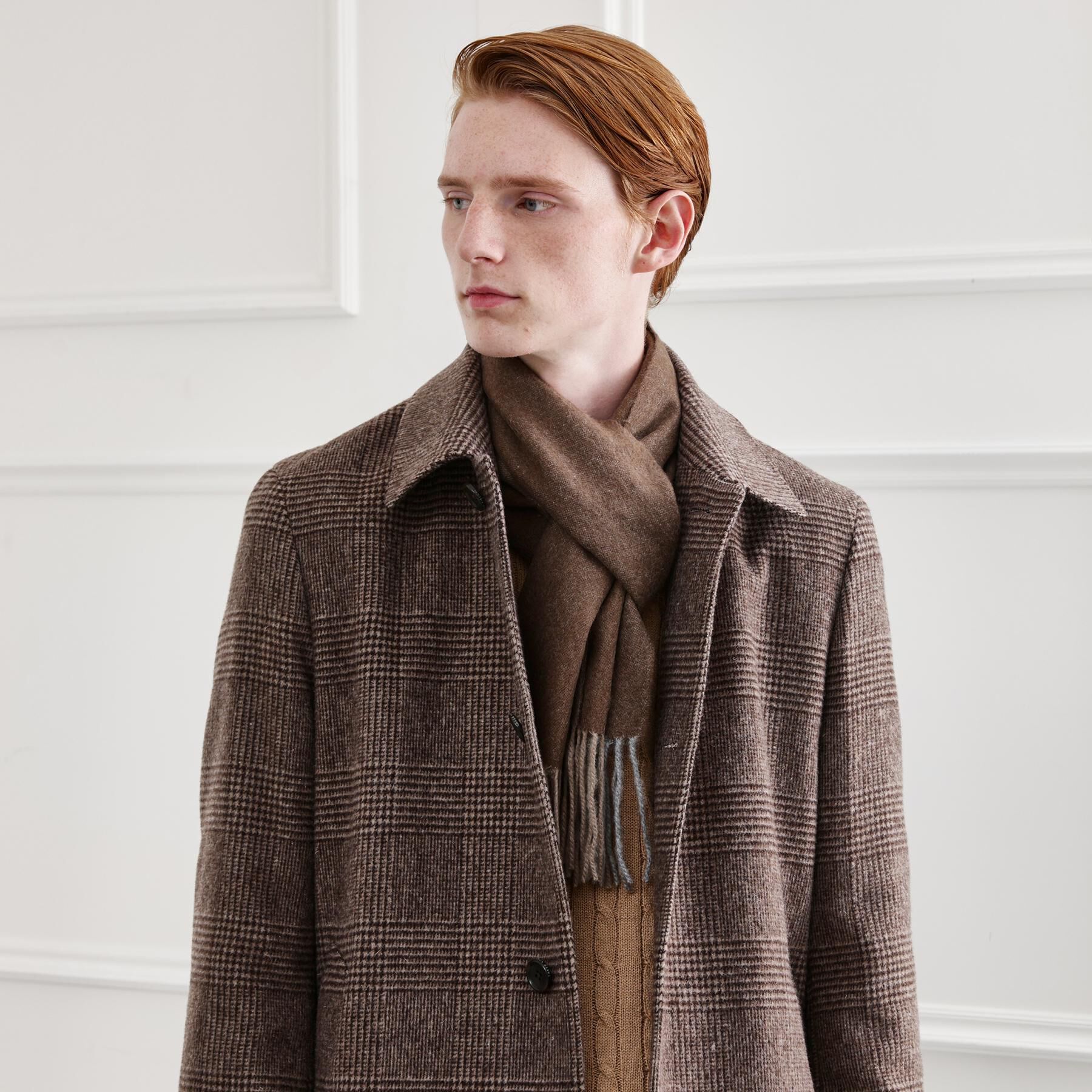 TAKEO KIKUCHI「【カシミヤ100%】パネル カシミヤマフラー」|ストール|