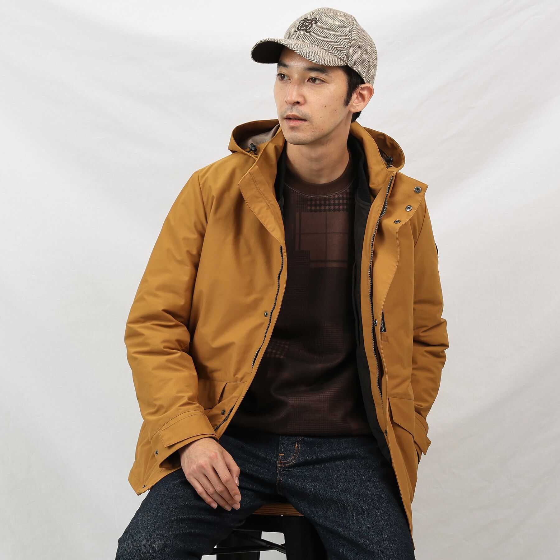 TAKEO KIKUCHI「【3WAY／撥水】ドビーメモリー ダウンライナーブルゾン」|ブルゾン・スタジャン|