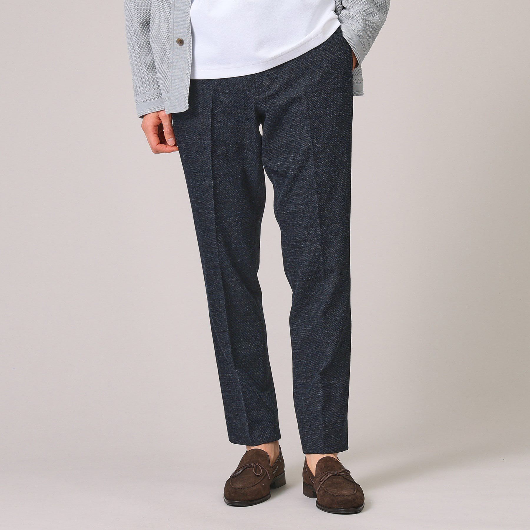 TAKEO KIKUCHI「【尾州織】ウールブレンド ハニカムメッシュ パンツ」|その他|