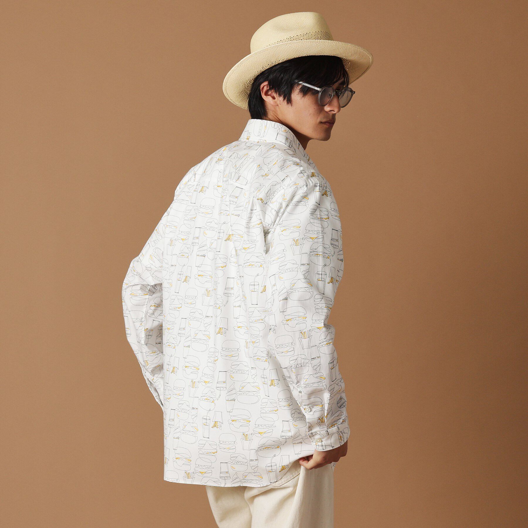 40CARATS&525「ハンバーガープリント シャツ」|シャツ・ブラウス|
